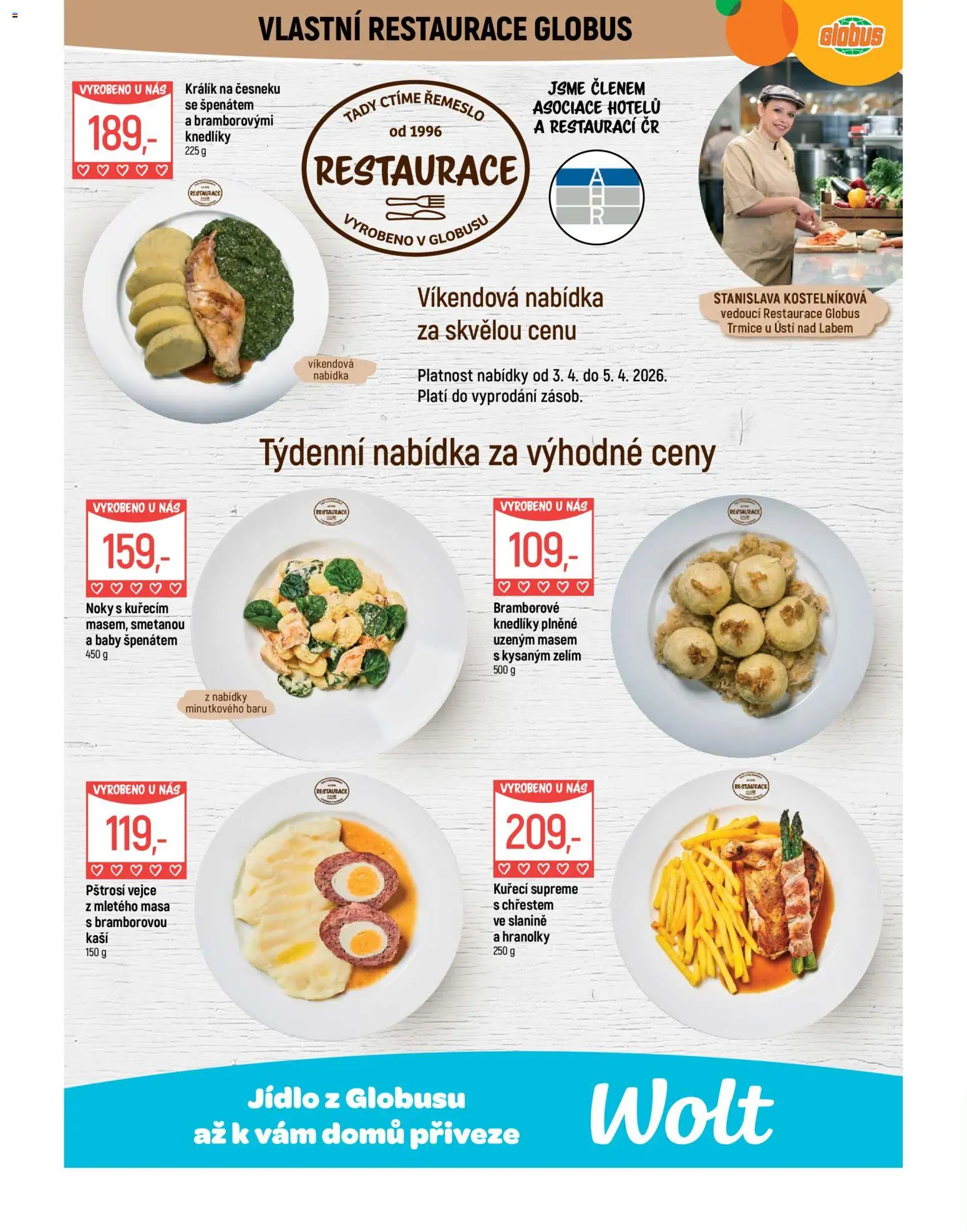 Globus leták - Trmice od 01.04.2026 | Strana: 6 | Produkty: Králík, Globus, Hranolky, Noky