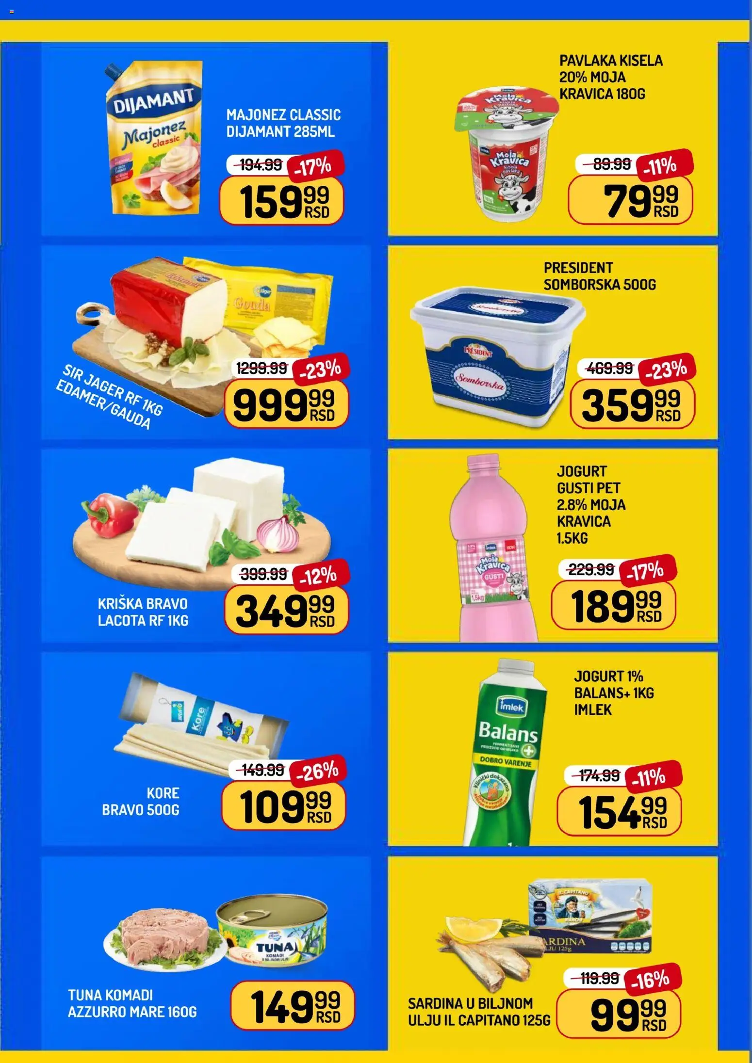 Aman katalog - važi od 30.01.2026 | Strana: 5 | Proizvode: Majonez, Moja kravica, Jogurt, Sardina