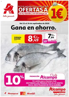 Vista previa Alcampo -  SM Nacional  válido desde el 11.09.2025