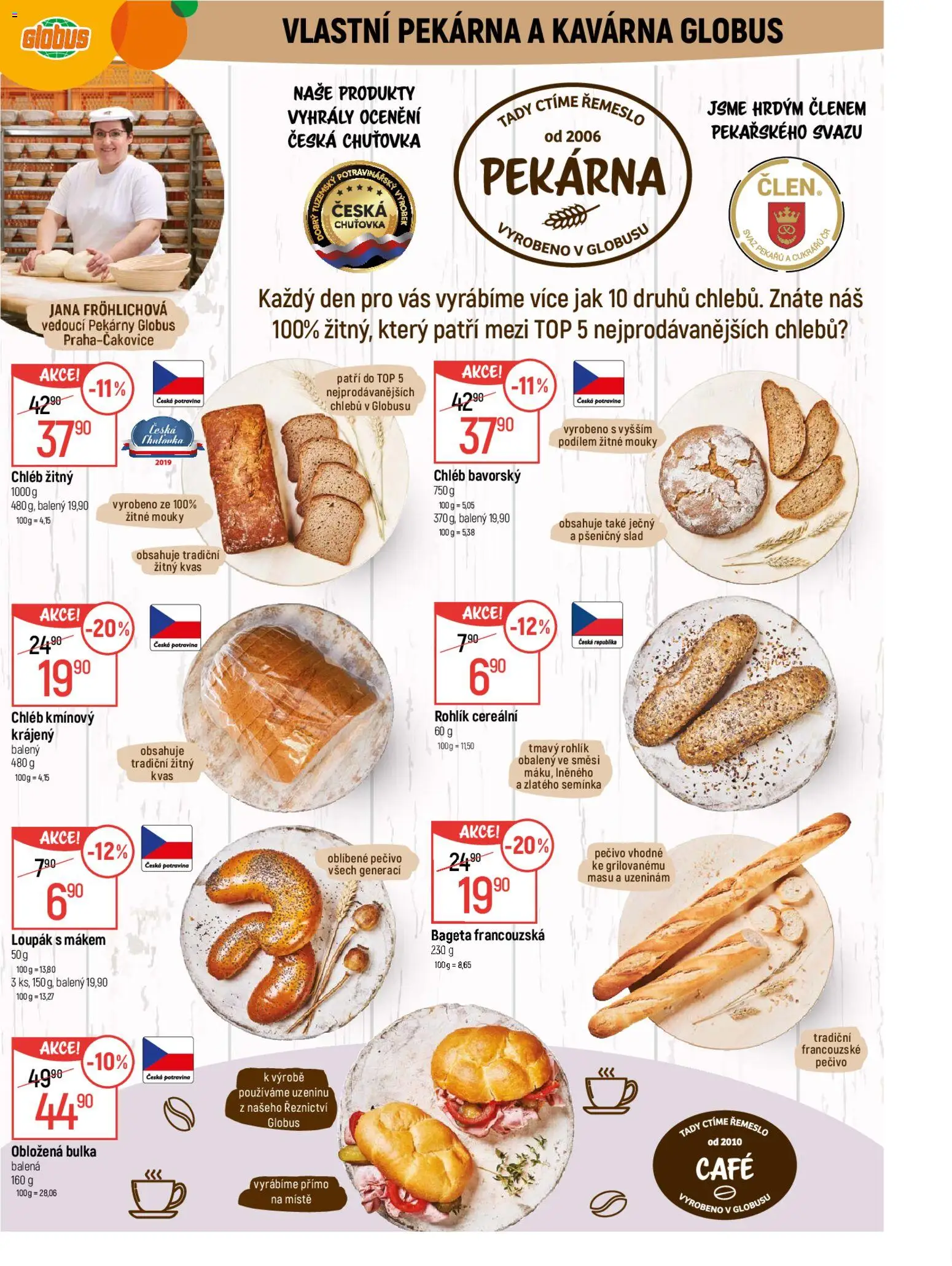 Globus leták od 04.02.2026 | Strana: 7 | Produkty: Globus, Rohlík, Žitný chléb, Bageta