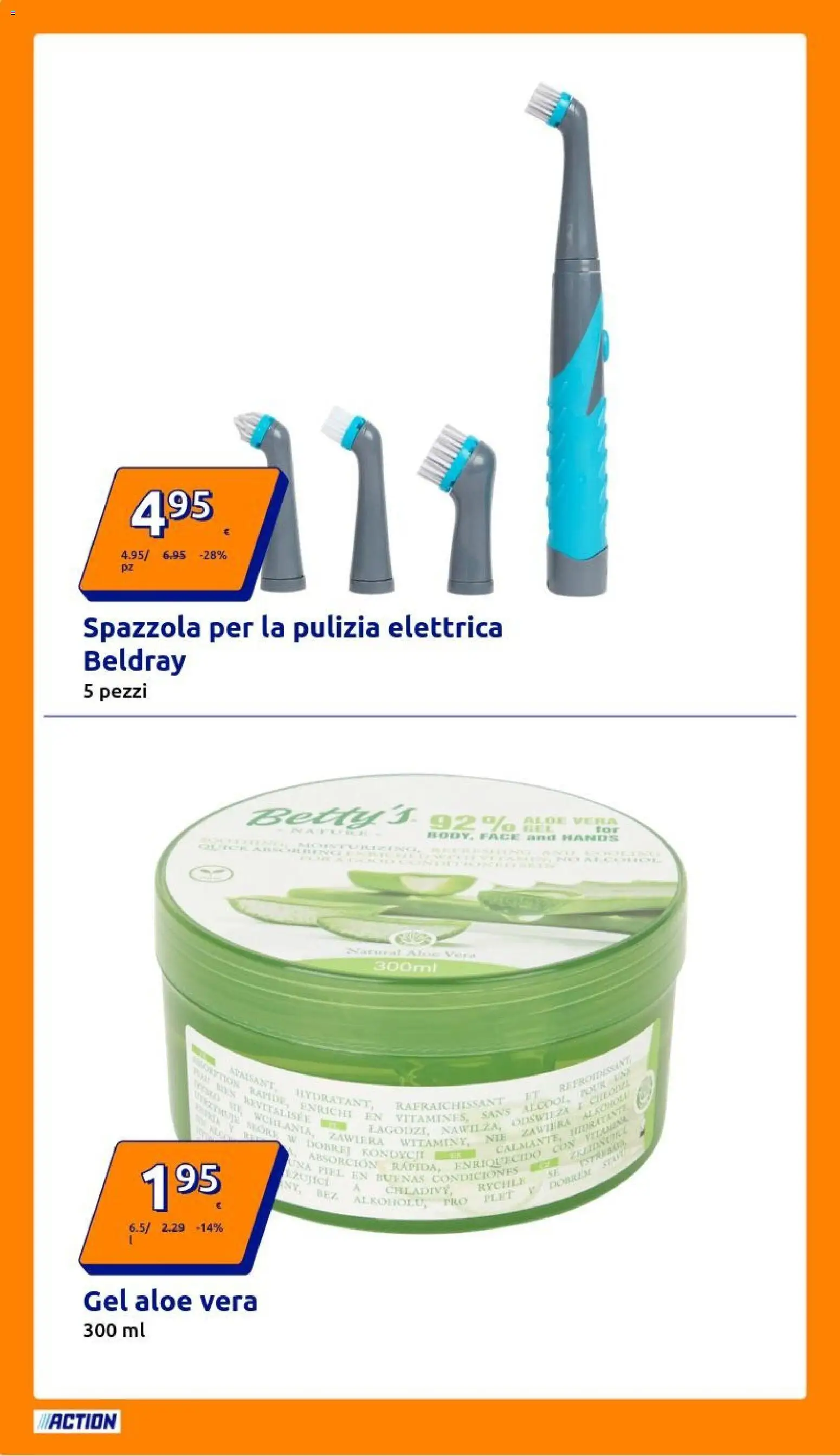 Volantino Action del 22.10.2025 | Pagina: 18 | Prodotti: Spazzola, Aloe vera