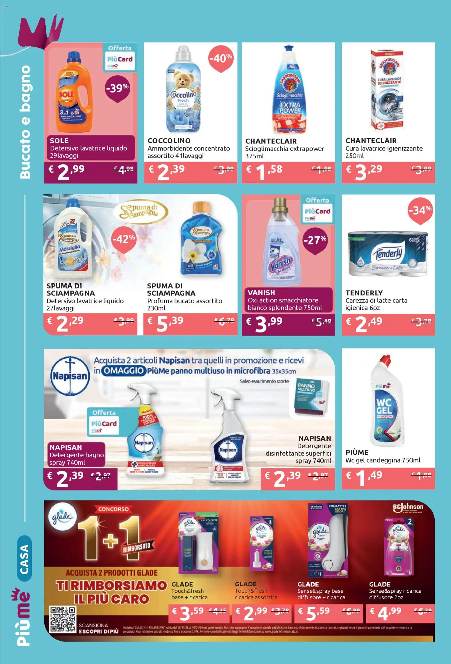 Volantino IperSoap del 01.12.2025 | Pagina: 2 | Prodotti: Ammorbidente, Detergente, Candeggina, Anticalcare