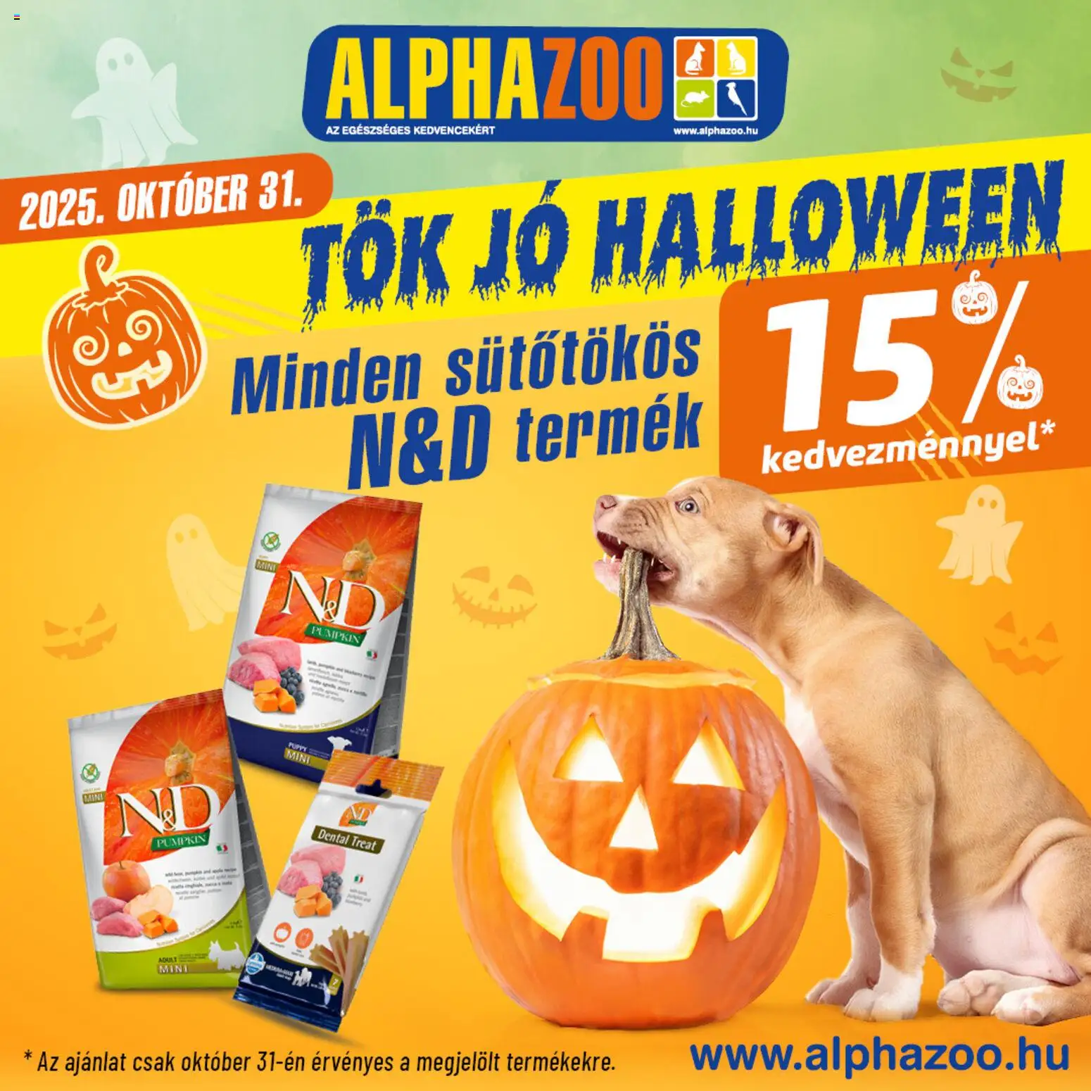 AlphaZoo akciós ujság - amely érvényes a következő dátumtól: 31.10.2025 | Oldal: 1 | Termékek: Tök
