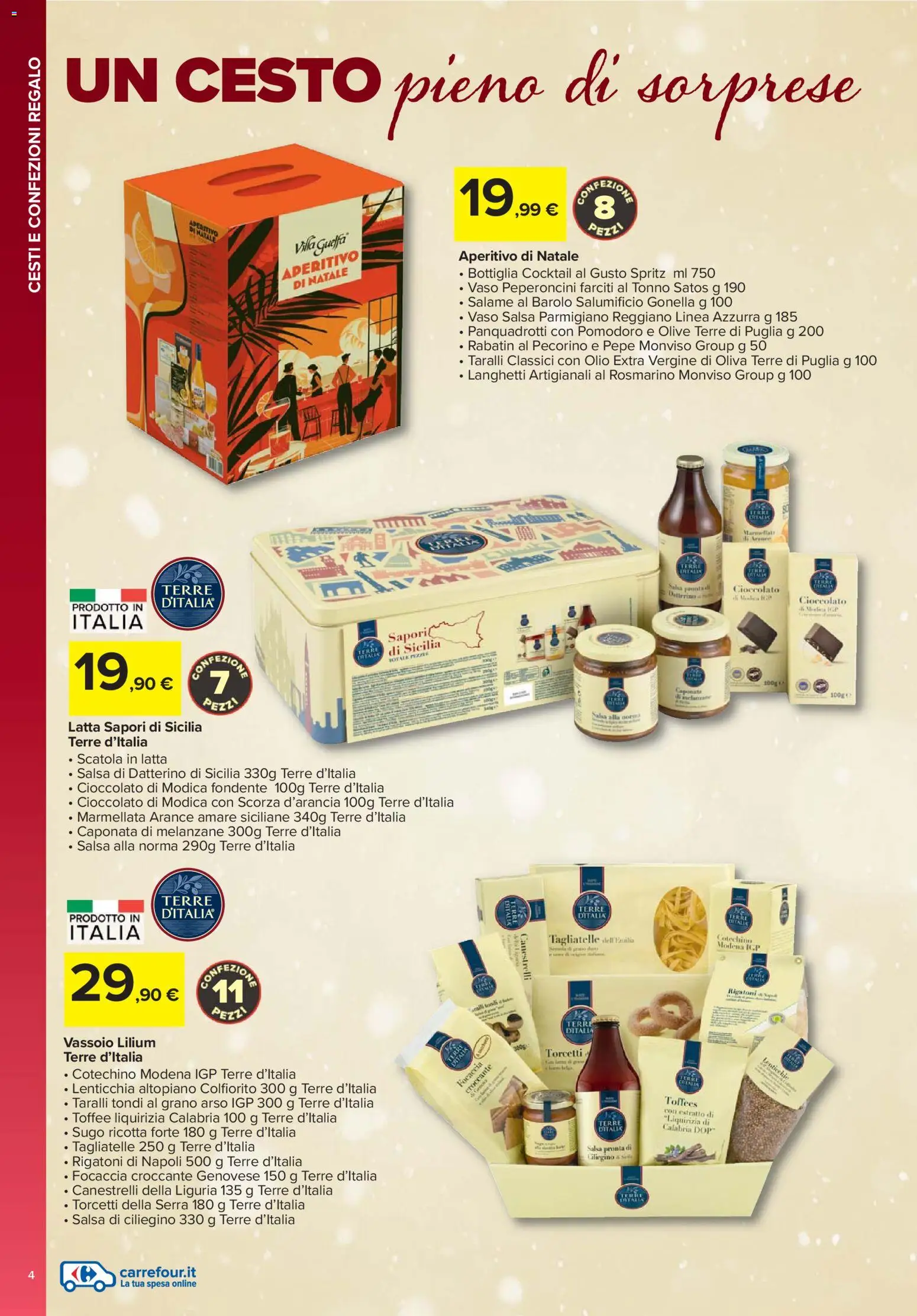 Volantino Carrefour del 13.11.2025 | Pagina: 4 | Prodotti: Pepe, Olive, Sugo, Pecorino