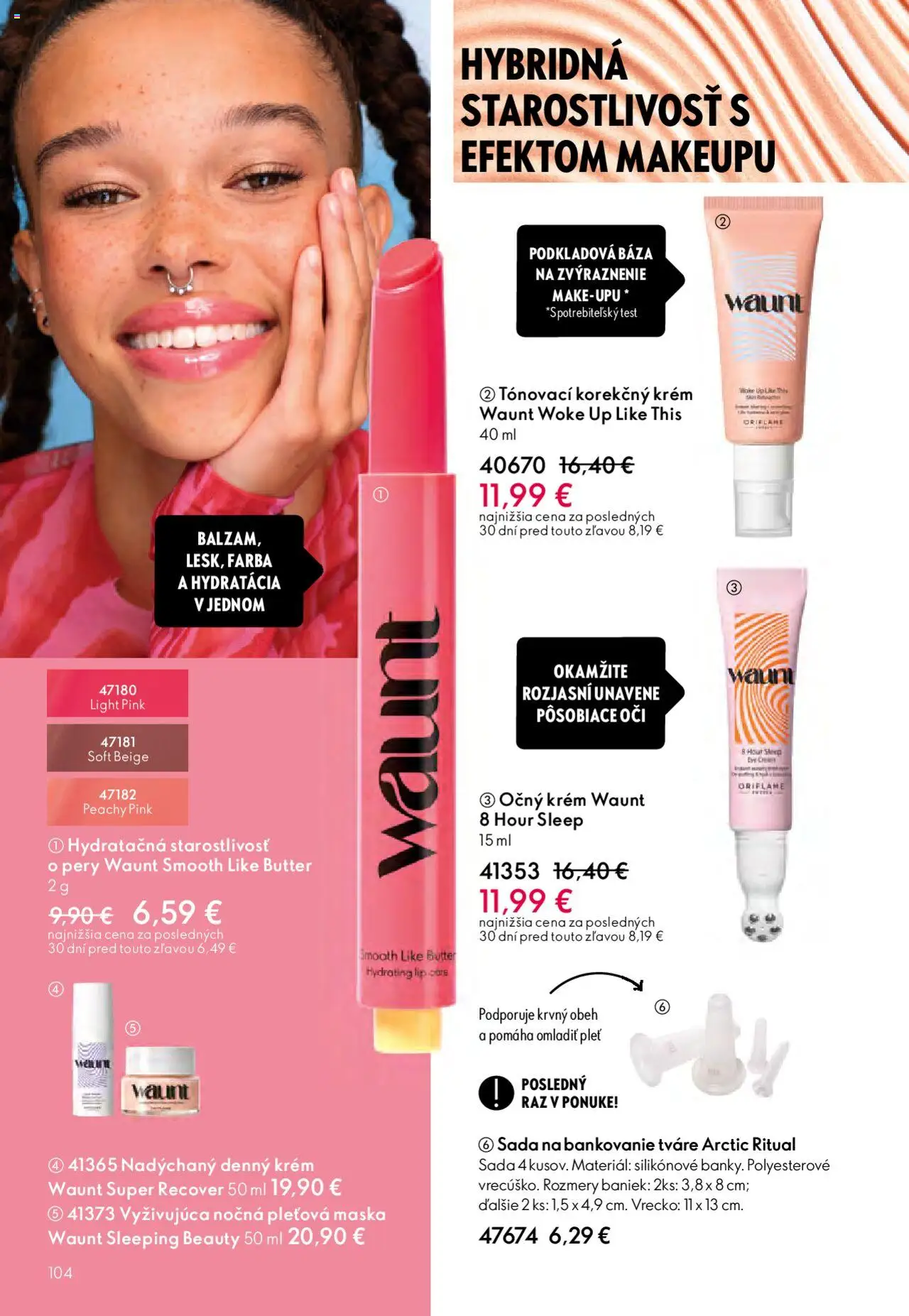 Nové Oriflame akcie – leták je platný od 01.10.2025 | Strana: 104 | Produkty: Maska, Krém