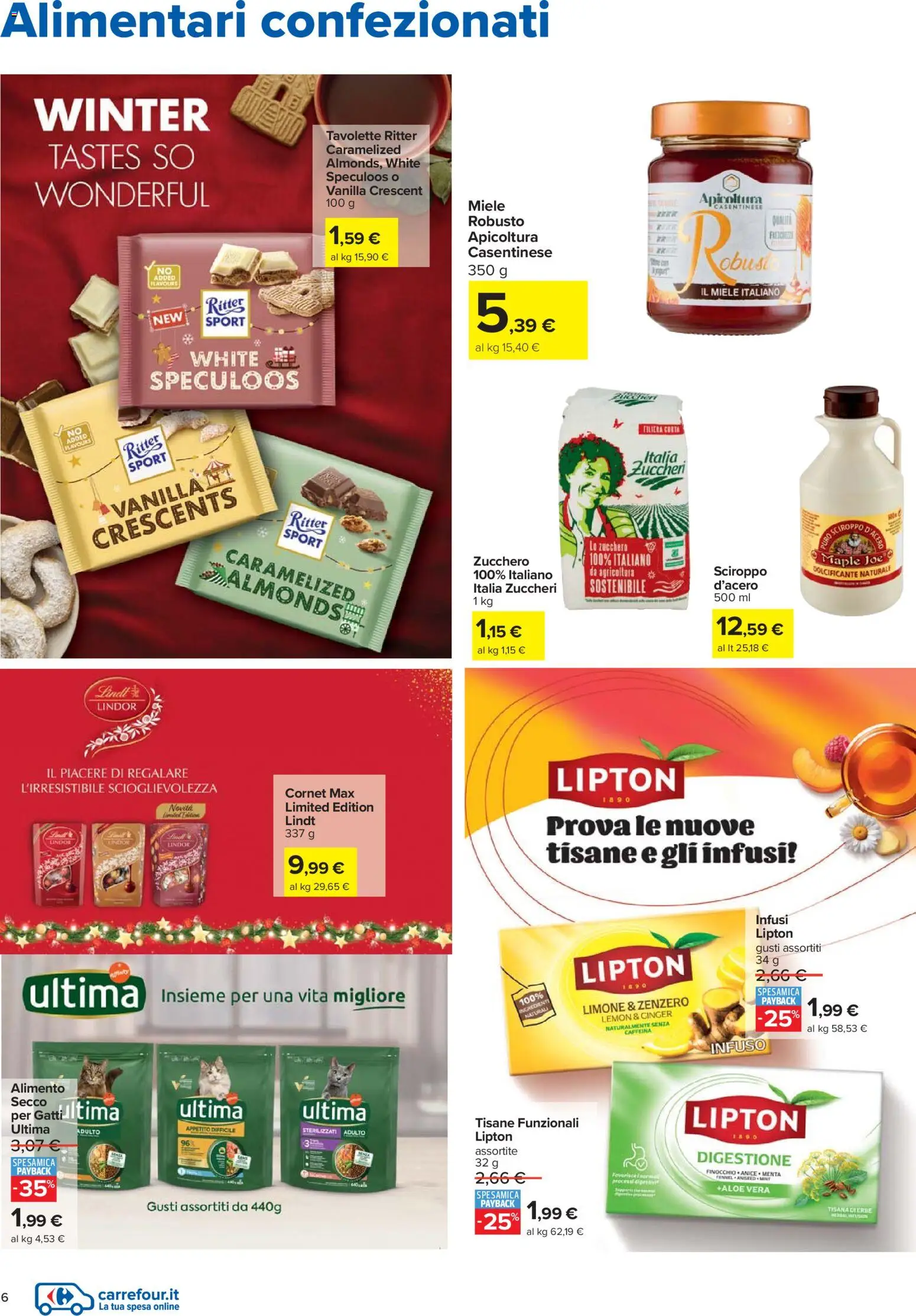 Volantino Carrefour del 27.12.2025 | Pagina: 6 | Prodotti: Dolcificante, Limone, Miele, Aloe vera