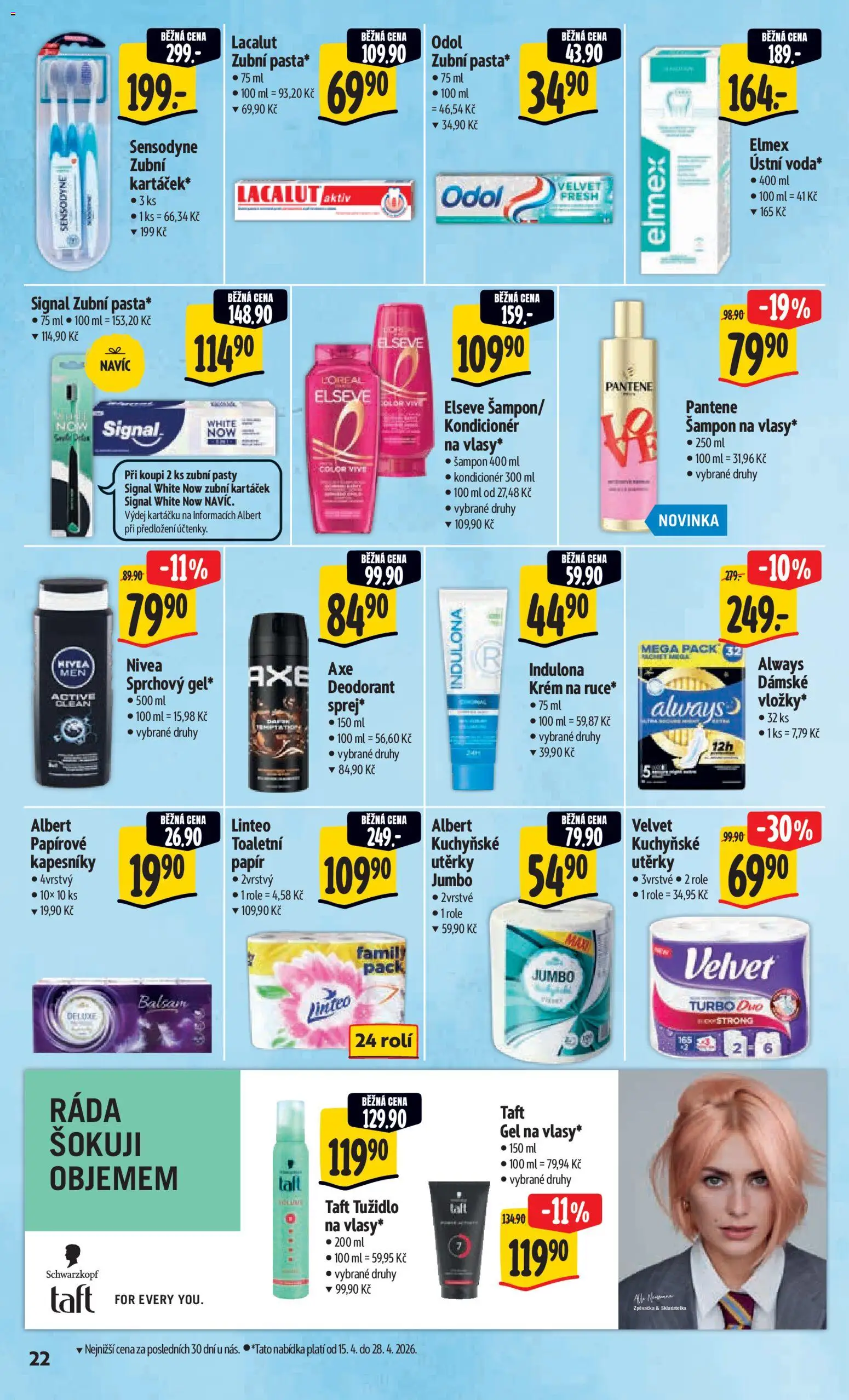 Albert leták - Hypermarket od 15.04.2026 | Strana: 30 | Produkty: Zubní kartáček, Deluxe, Lacalut, Lacalut Aktiv