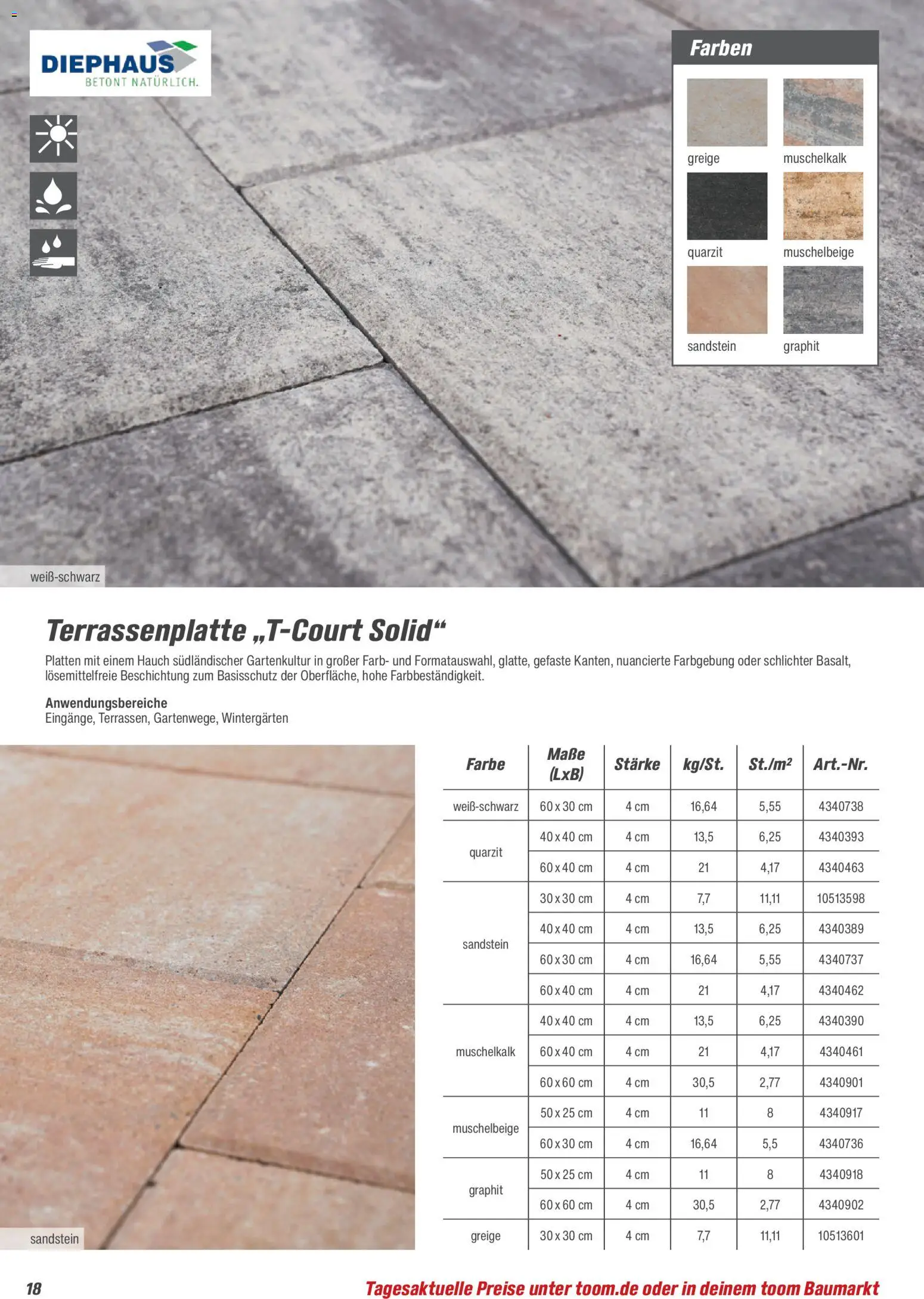Toom Baumarkt Gartenbaustoffe 2026 – gültig ab 20.02.2026 | Seite: 18