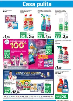 Volantino Iper del 01.09.2025 | Pagina: 7 | Prodotti: Spray disinfettante, Detergente, Candeggina, Profumo