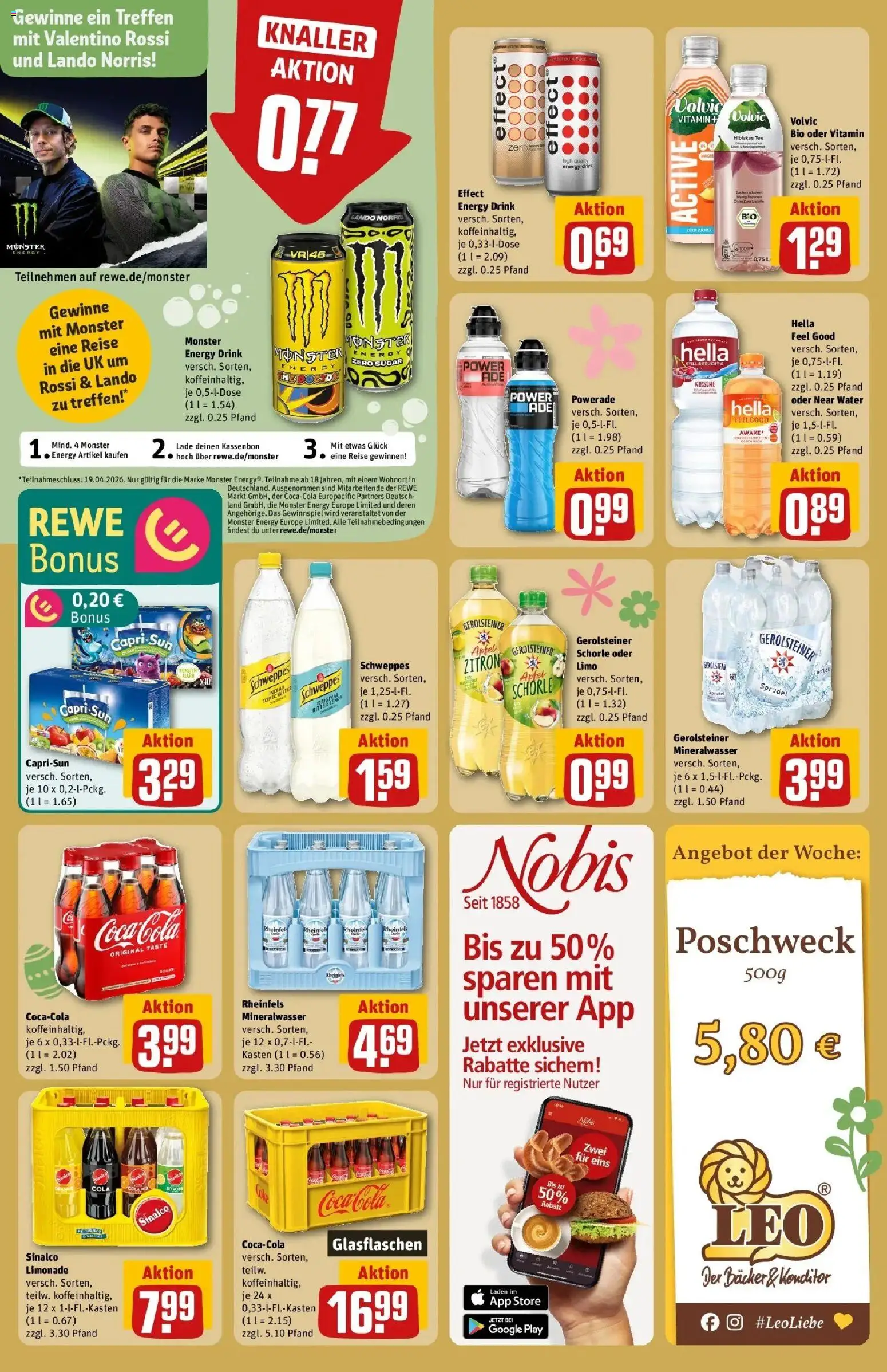 Rewe Prospekt Stolberg / Breinig	 – gültig ab 30.03.2026 | Seite: 18 | Produkte: Energy, Mineralwasser, Monster, Gerolsteiner