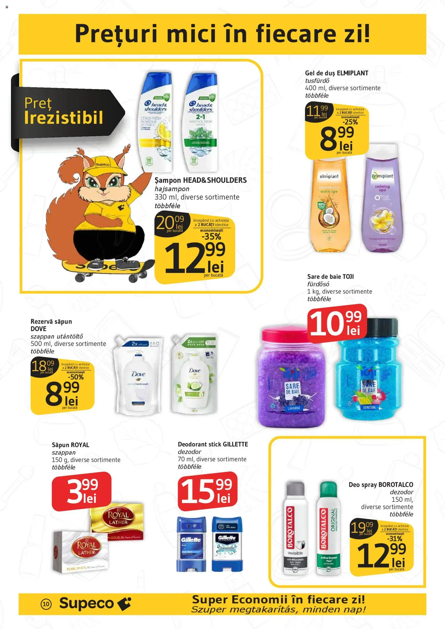 Noul catalog Supeco – valabil de la 13.11.2025 | Pagină: 10 | Produse: Sare de baie, Mici, Deodorant, Sare