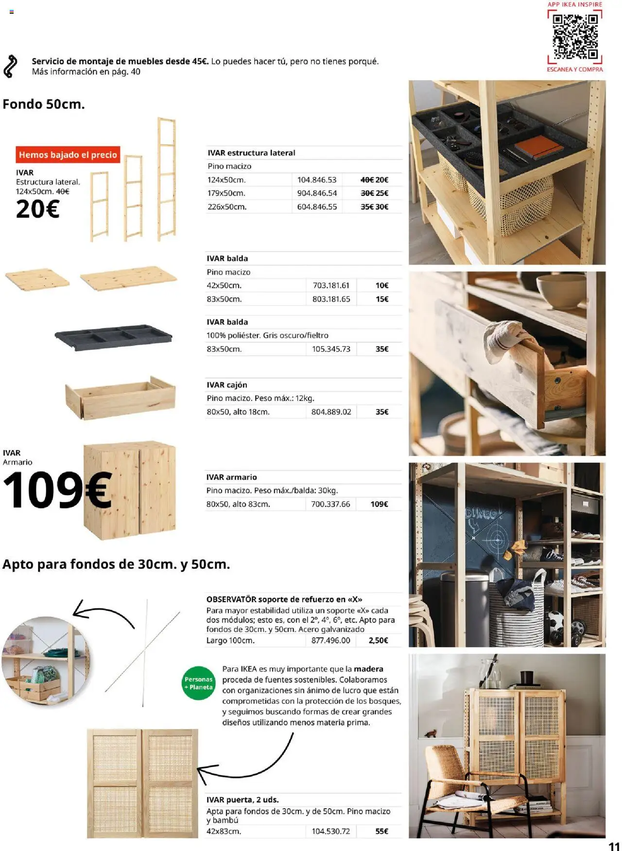 Catálogo IKEA Almacenaje secundario │ válido desde el 04.02.2025 | Página: 11 | Productos: Muebles, Peso, Armario