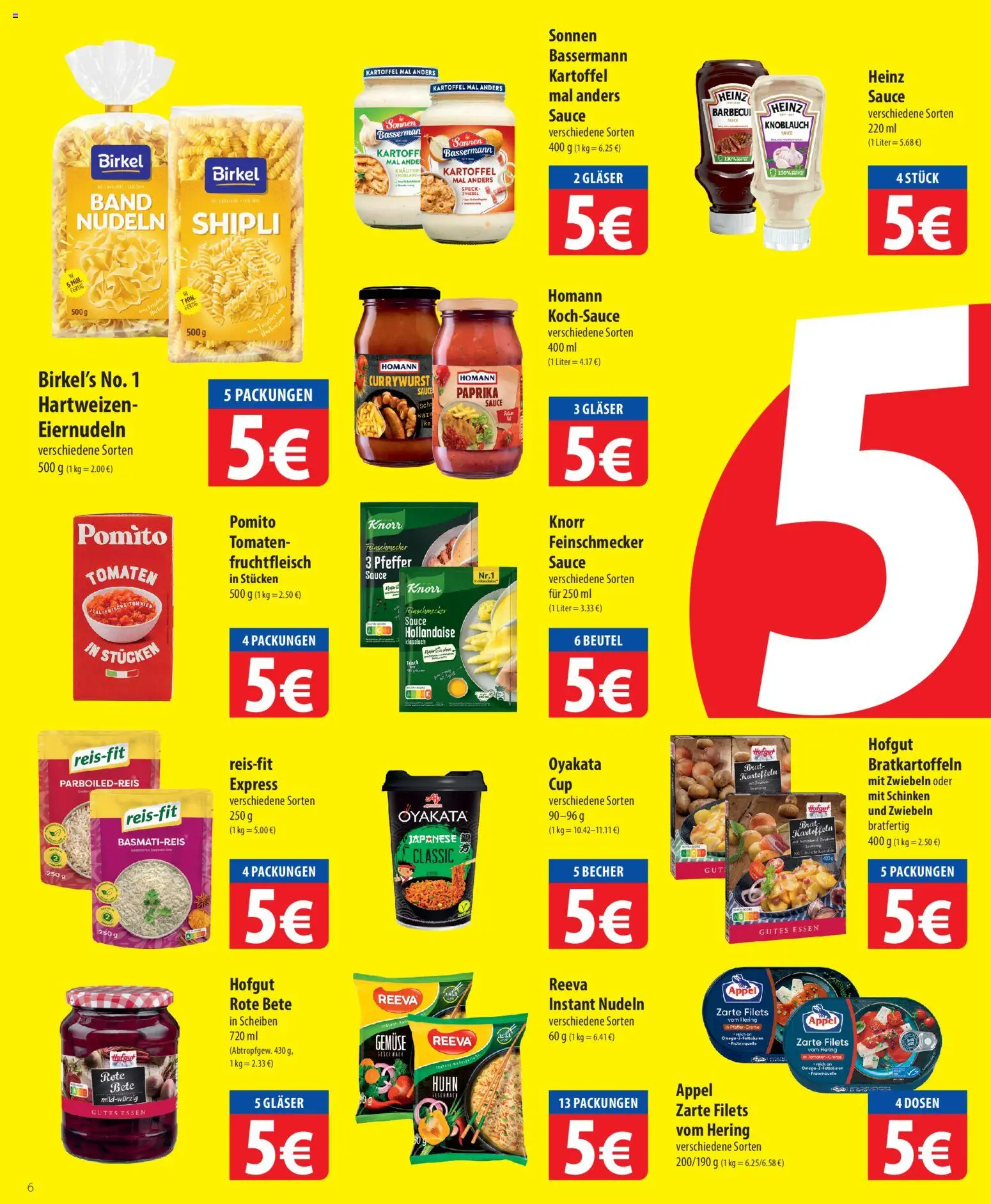 Famila Prospekt 	 – gültig ab 13.04.2026 | Seite: 6 | Produkte: Zwiebeln, Paprika, Pfeffer, Schinken