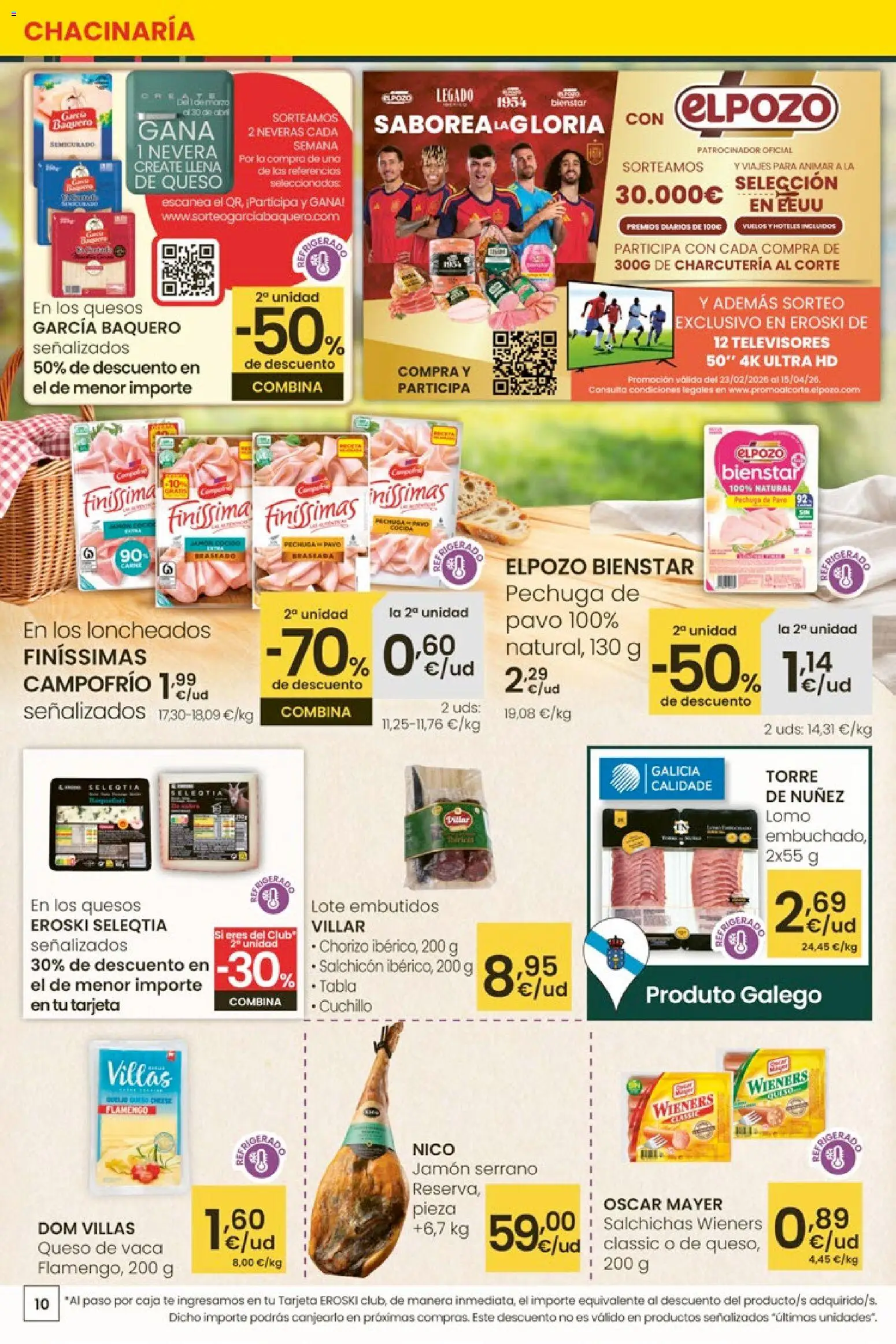 Eroski ¿Quieres ahorrar conmigo? │ válido desde el 26.03.2026 | Página: 10 | Productos: Jamón, Té, Νυχτικό, Caja