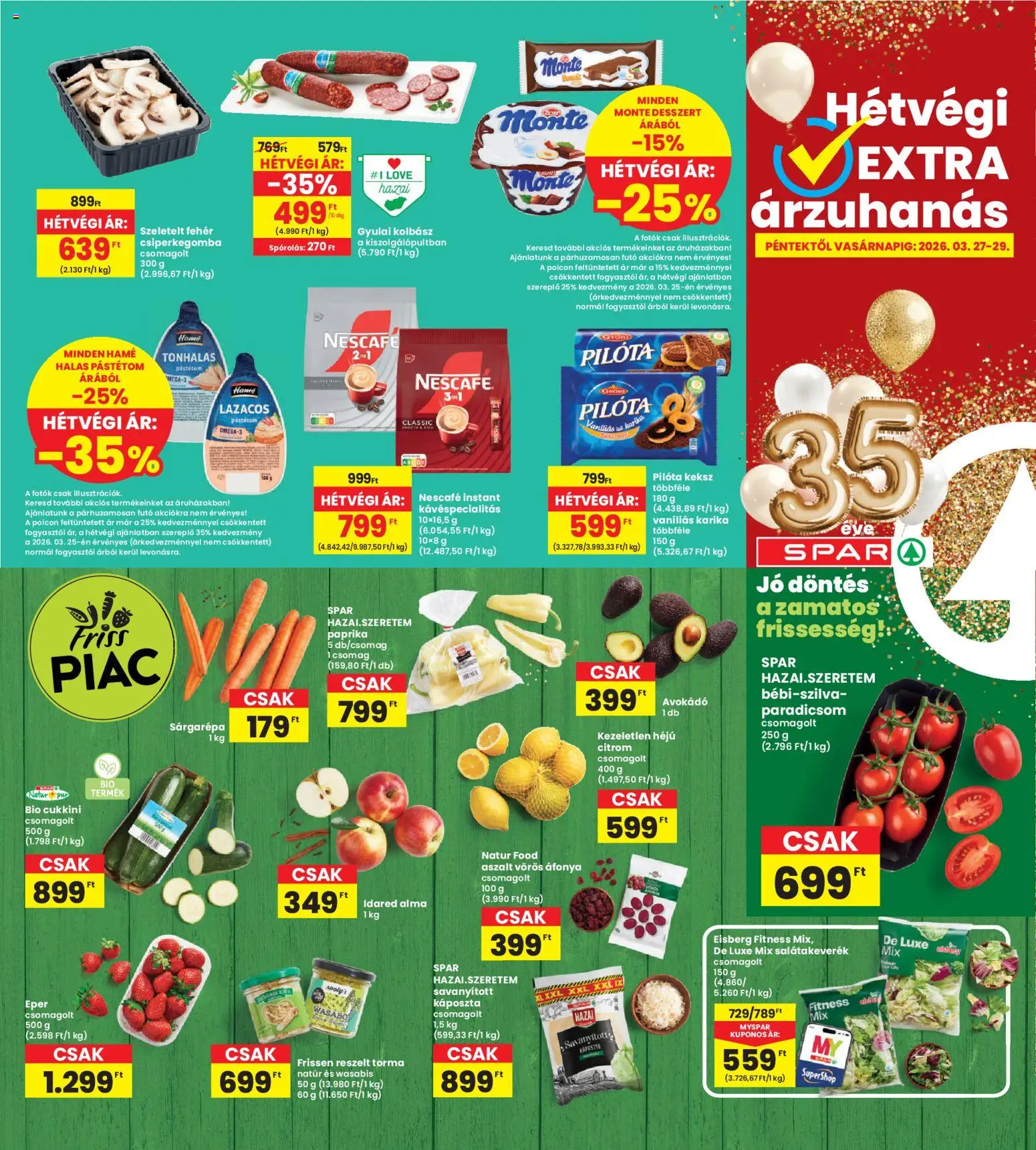 Interspar akciós ujság - amely érvényes a következő dátumtól: 26.03.2026 | Oldal: 20 | Termékek: Kolbász, Sárgarépa, Alma, Citrom