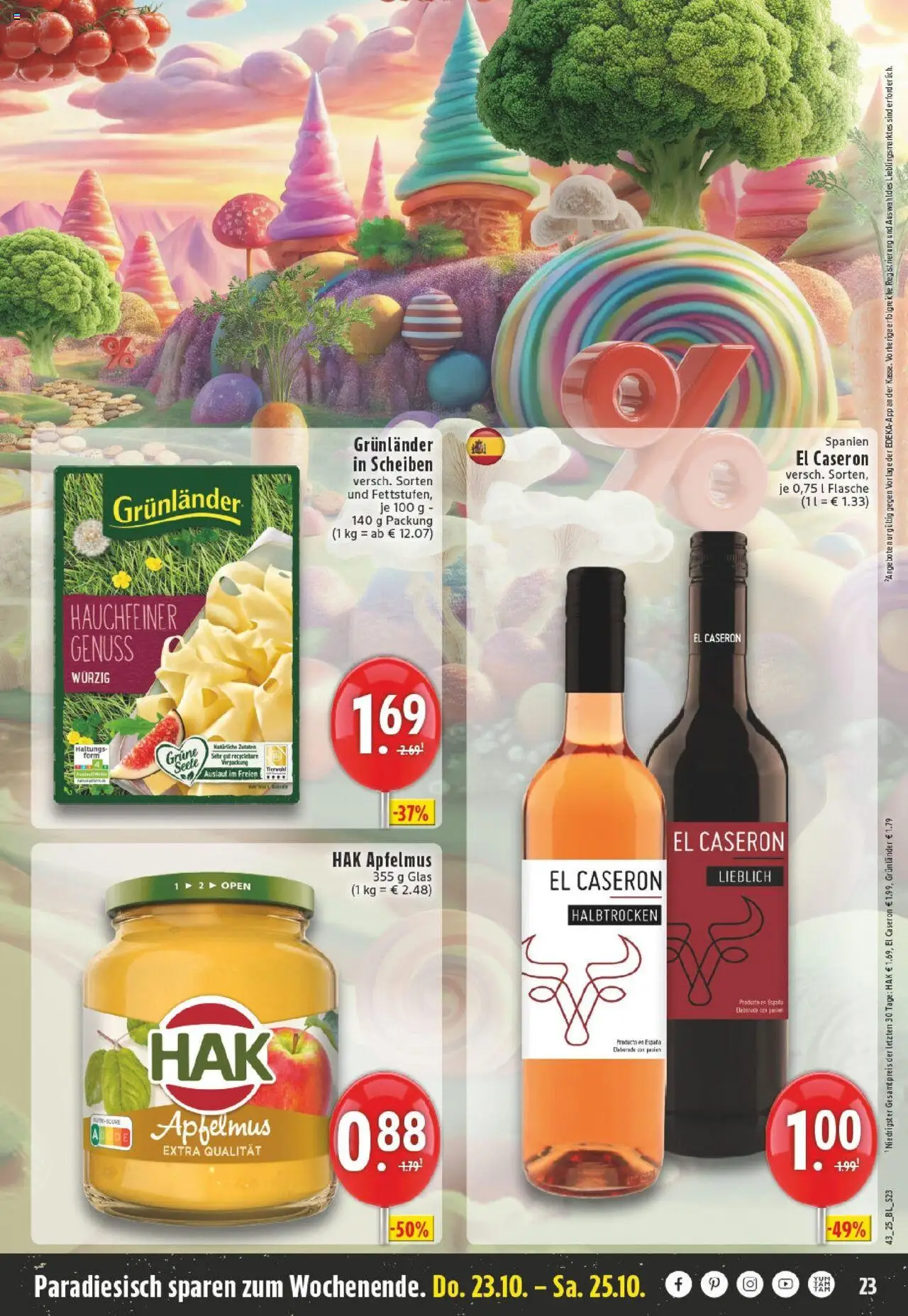 Edeka prospekt Kürten-Dürscheid	 – gültig ab 19.10.2025 | Seite: 23 | Produkte: Apple, Grunlander