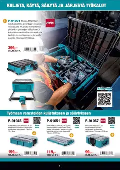 Makita-mainoslehti voimassa 01.01.2026 alkaen | Sivu: 5 | Tuotteet: Laatikko, Video
