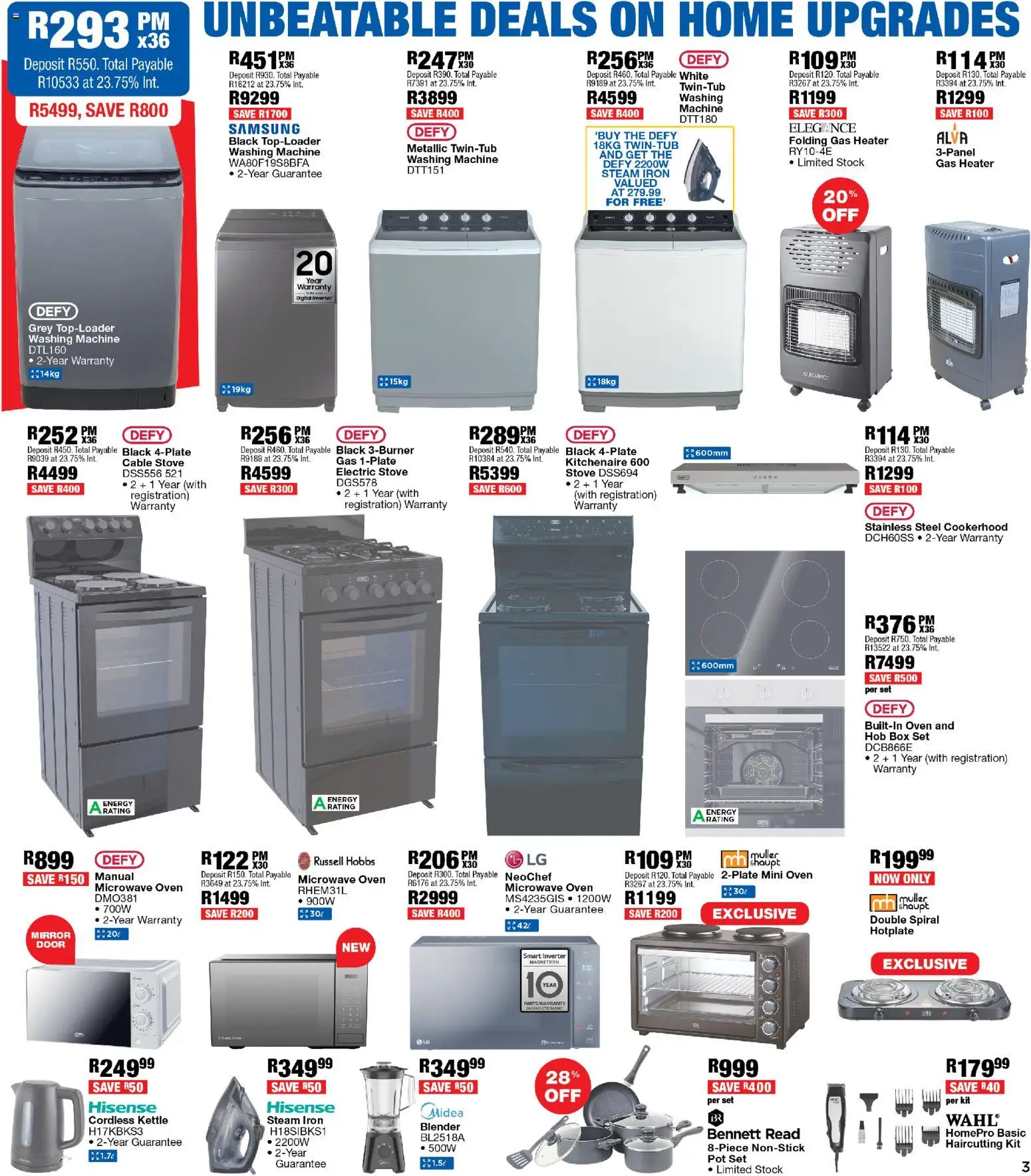 New OK Furniture catalogue – valid from 20.04.2026 | Page: 3 | Products: Cable, Microwave oven, Box, Microwave
