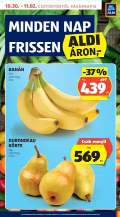 BANÁN, /kg - amely érvényes a következő dátumtól: 30.10.2025 | Oldal: 13