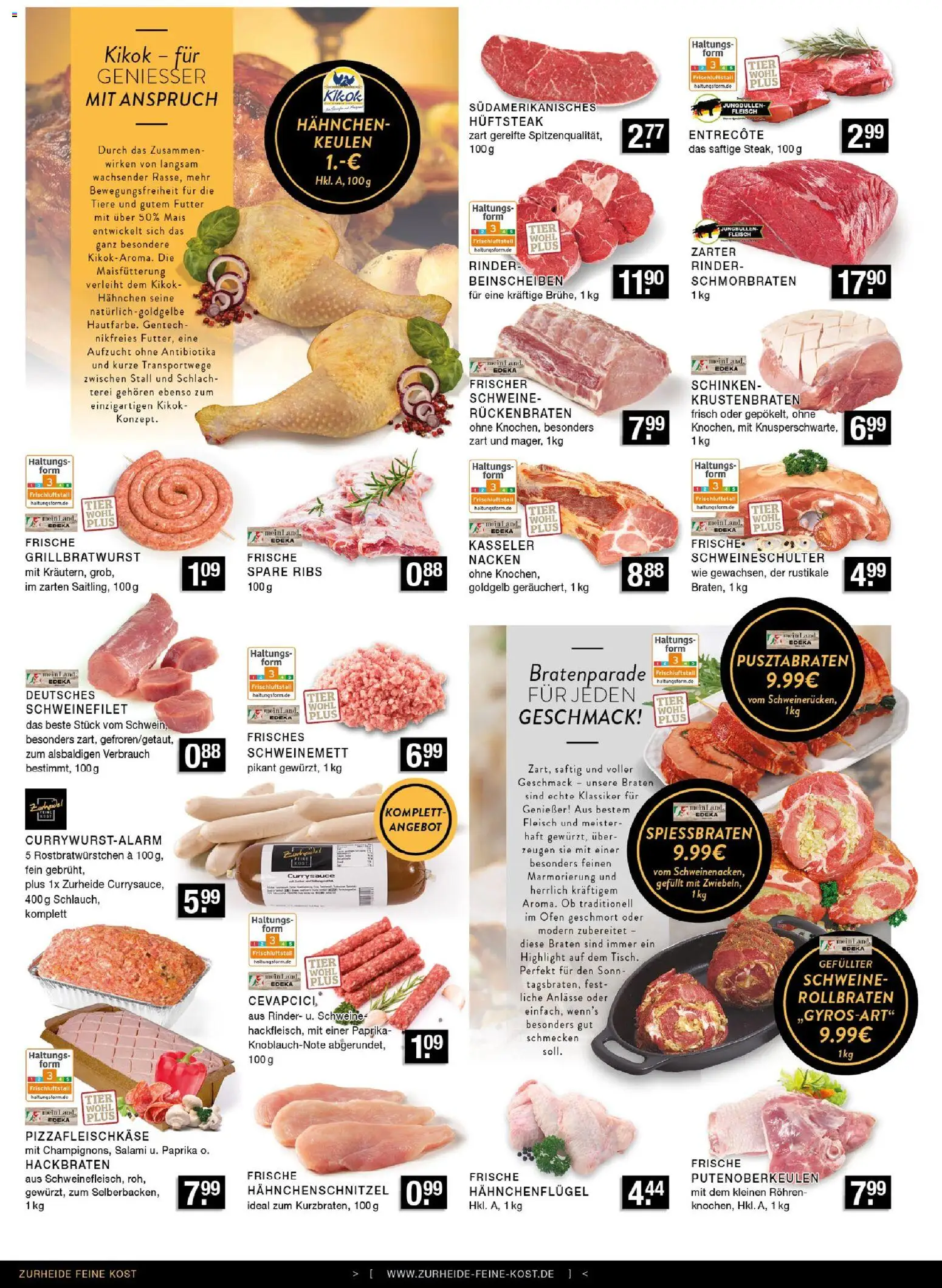 Edeka Zurheide Prospekt 	 – gültig ab 16.02.2026 | Seite: 2 | Produkte: Spare ribs, Salami, Schinken, Fleisch