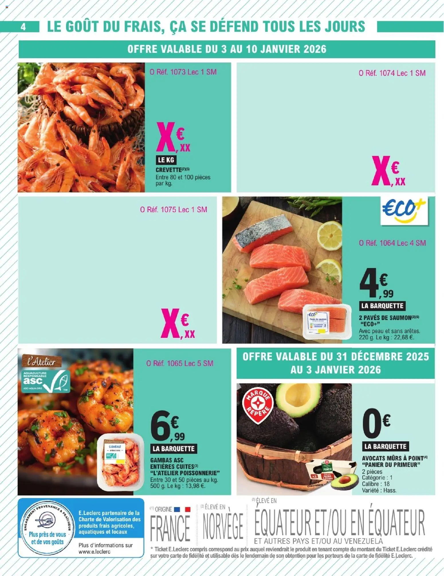 {H1} | Page: 4 | Produits: Avocats, Poissonnerie, Panier, Saumon