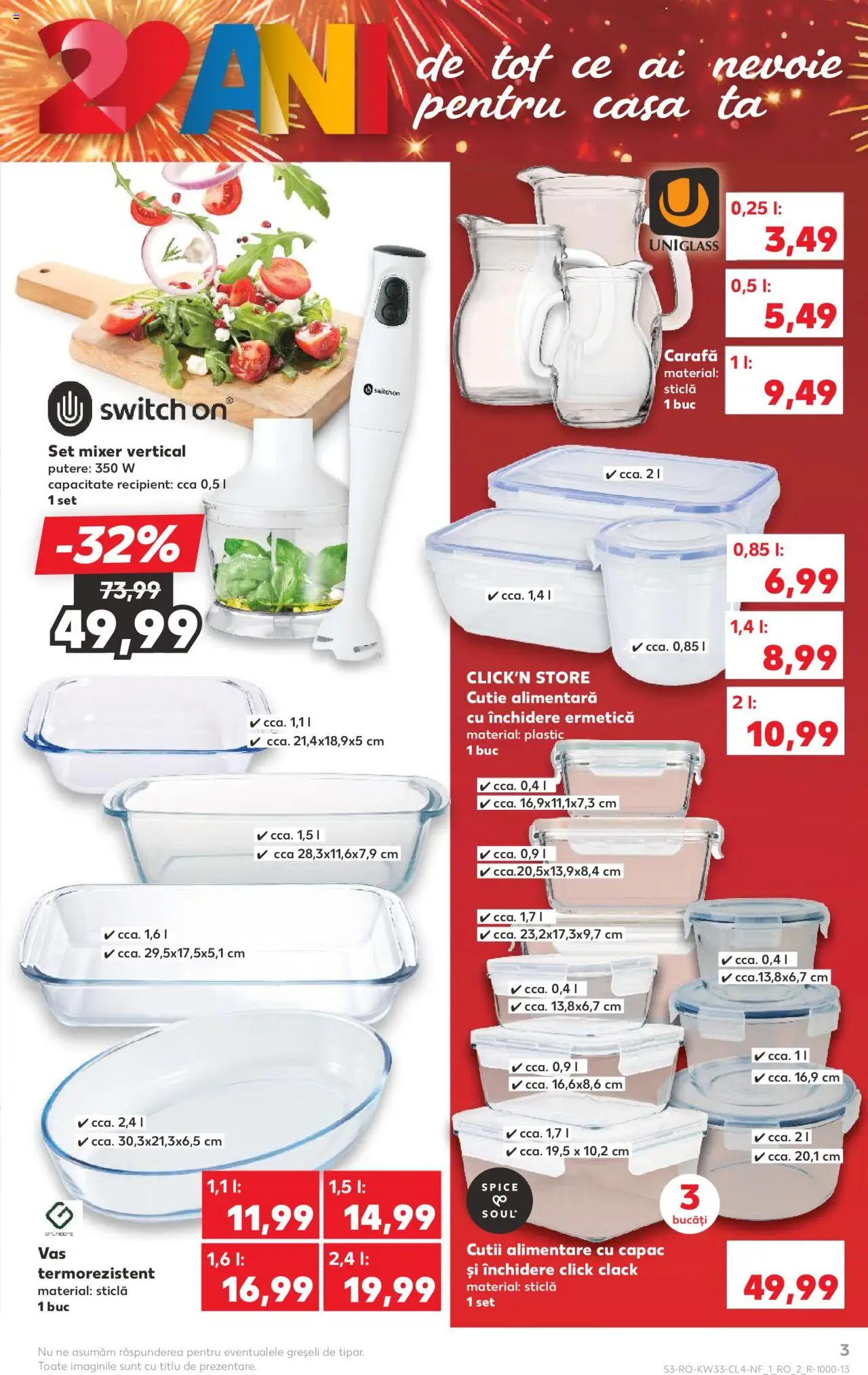 Catalog Kaufland - București – valabil de la 13.08.2025 | Pagină: 3 | Produse: Mixer, Cutie, Carafă