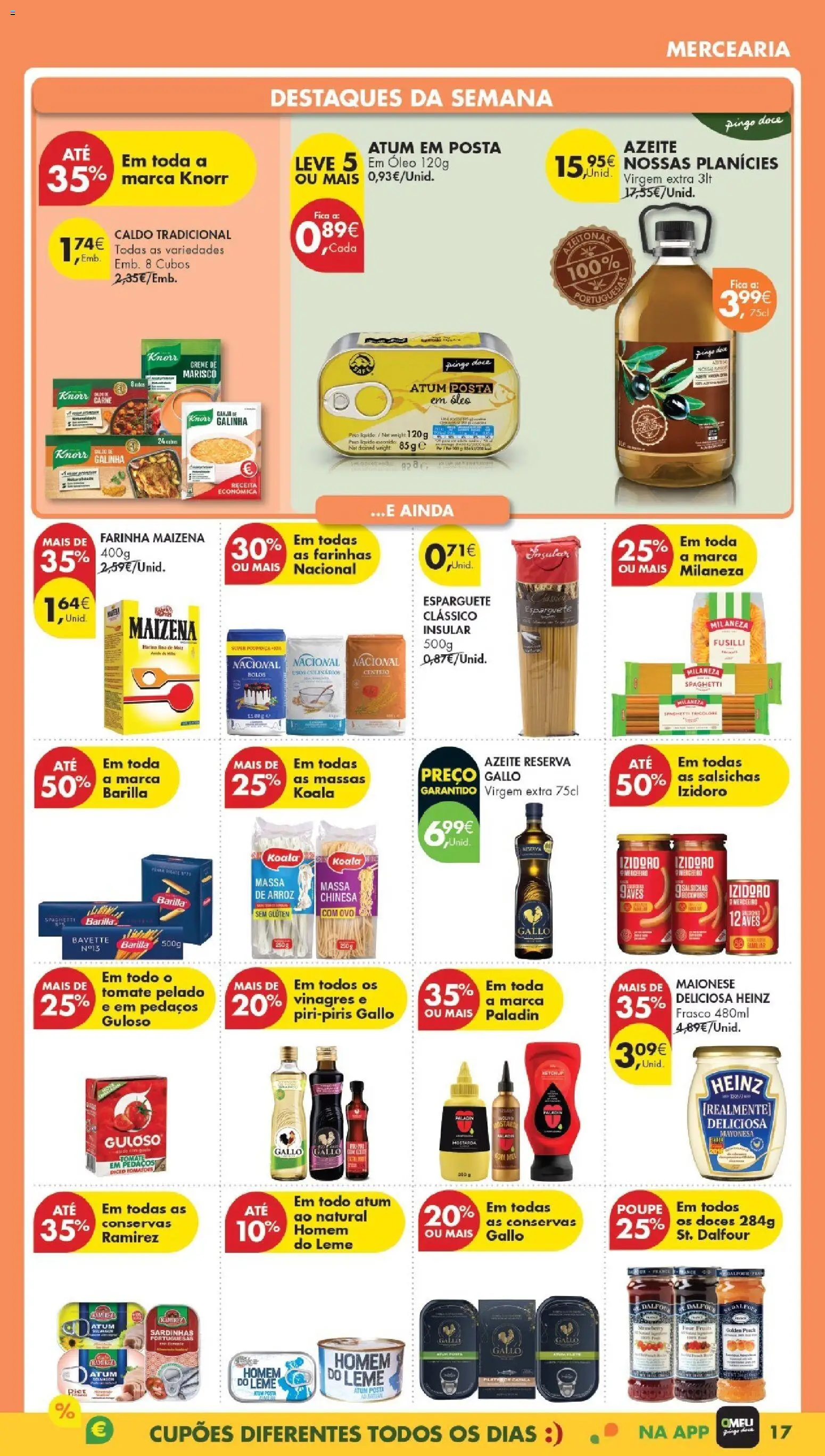 Pingo Doce Poupe Esta Semana Madeira │ válido de 24.02.2026 | Página: 17 | Produtos: Centeio, Óleo, Arroz, Doces