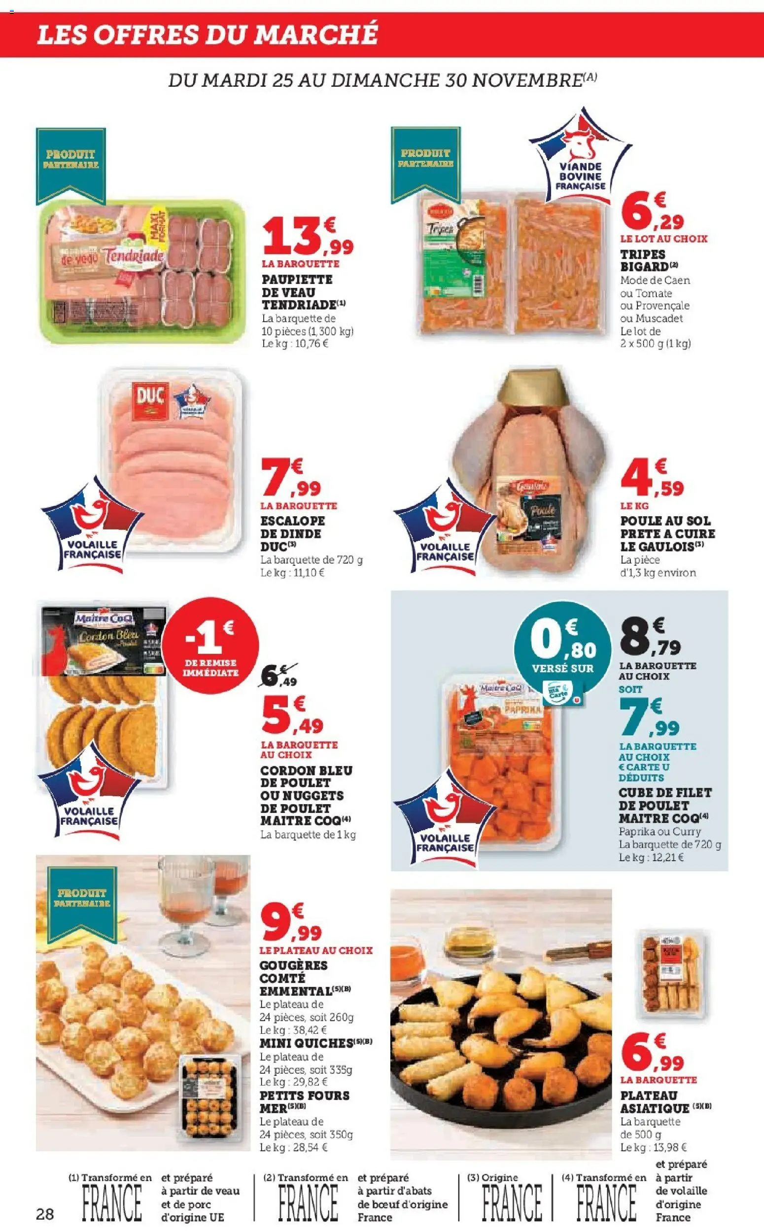 {H1} | Page: 28 | Produits: Paprika, Volaille, Curry, Viande bovine