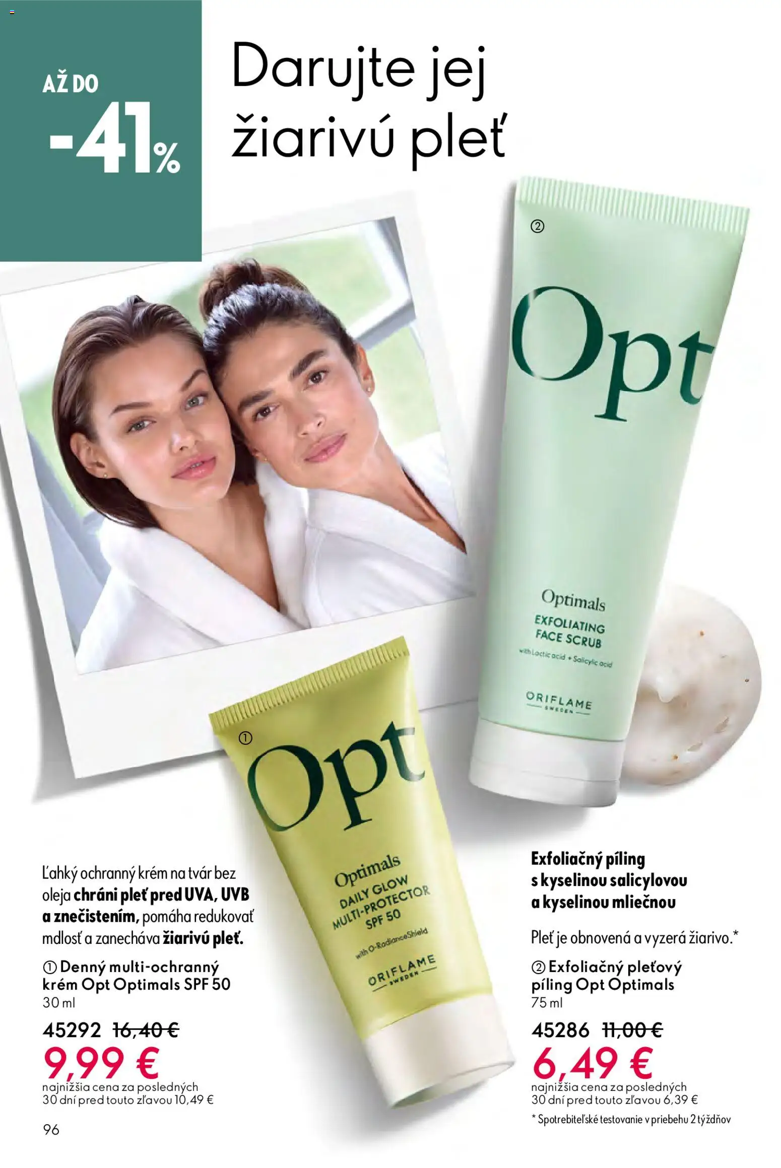 Nové Oriflame akcie – leták je platný od 15.04.2026 | Strana: 96 | Produkty: Krém