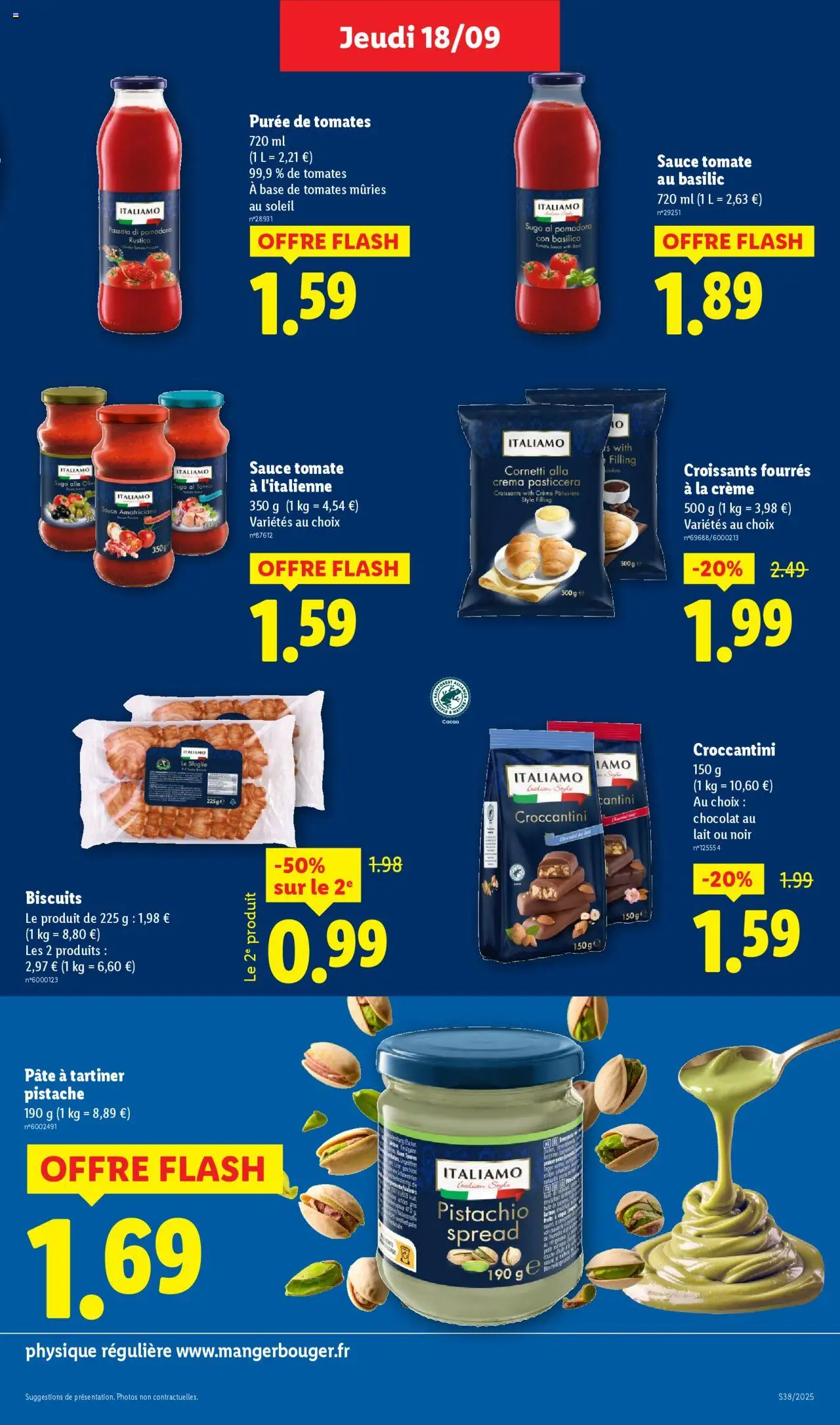  | Page: 25 | Produits: Base, Lait, Crème, Biscuits