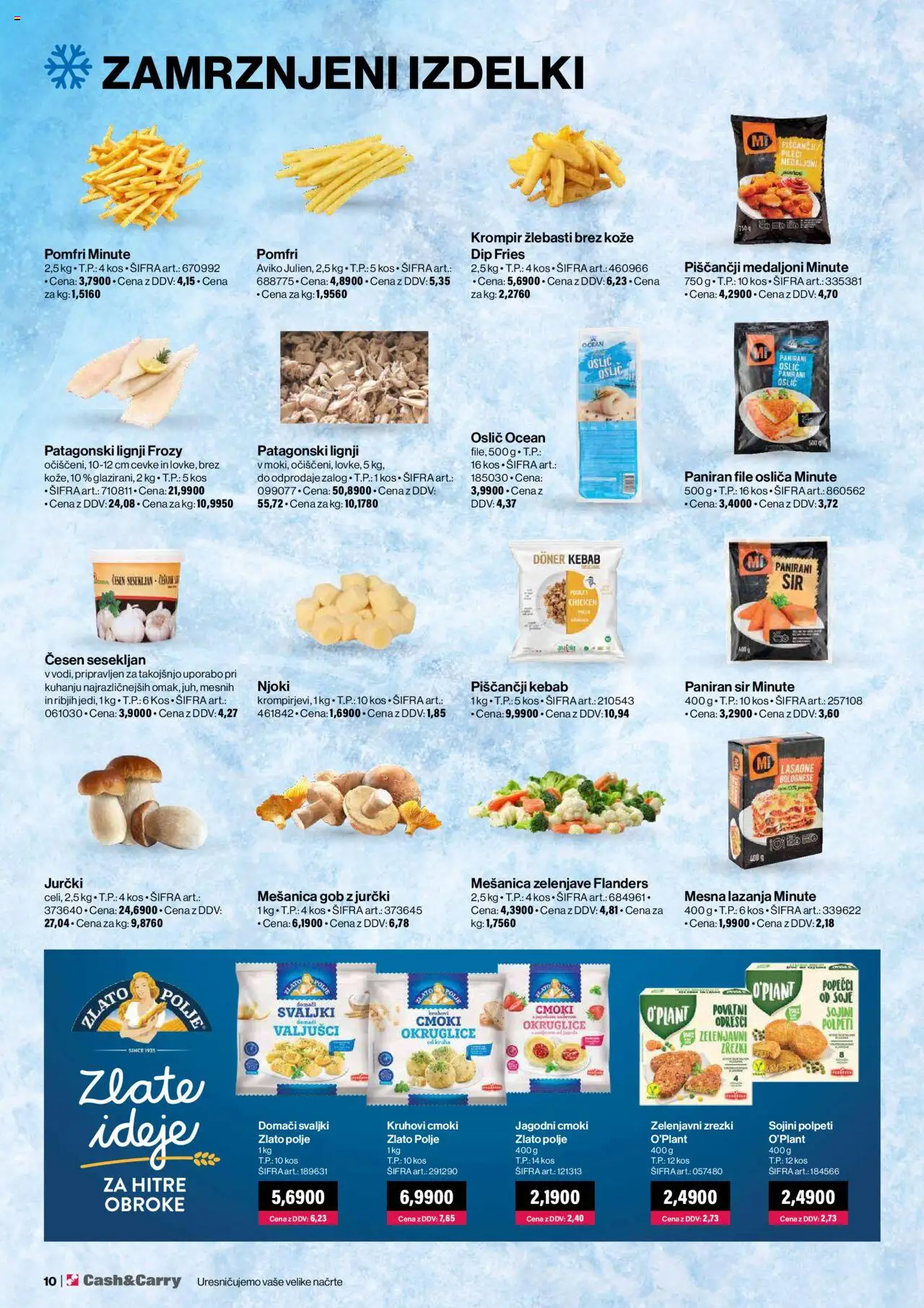 Novi Mercator katalog ponudbe – veljaven od 01.10.2025 | Stran: 10 | Izdelki: Kos, Sir, Zrezki, Cesen