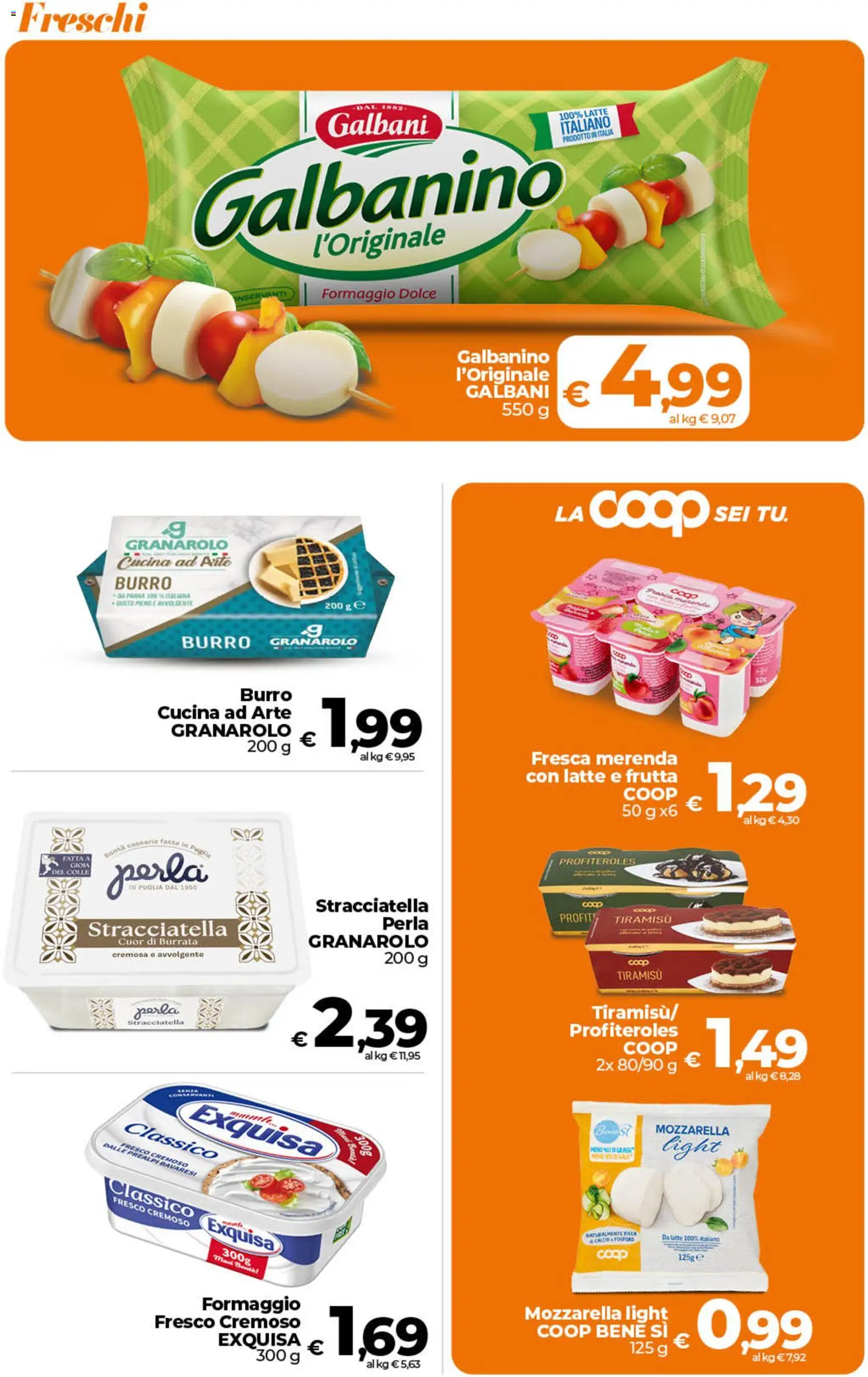 Volantino Ipercoop del 28.04.2026 | Pagina: 15 | Prodotti: Panna, Mozzarella, Burro, Burrata