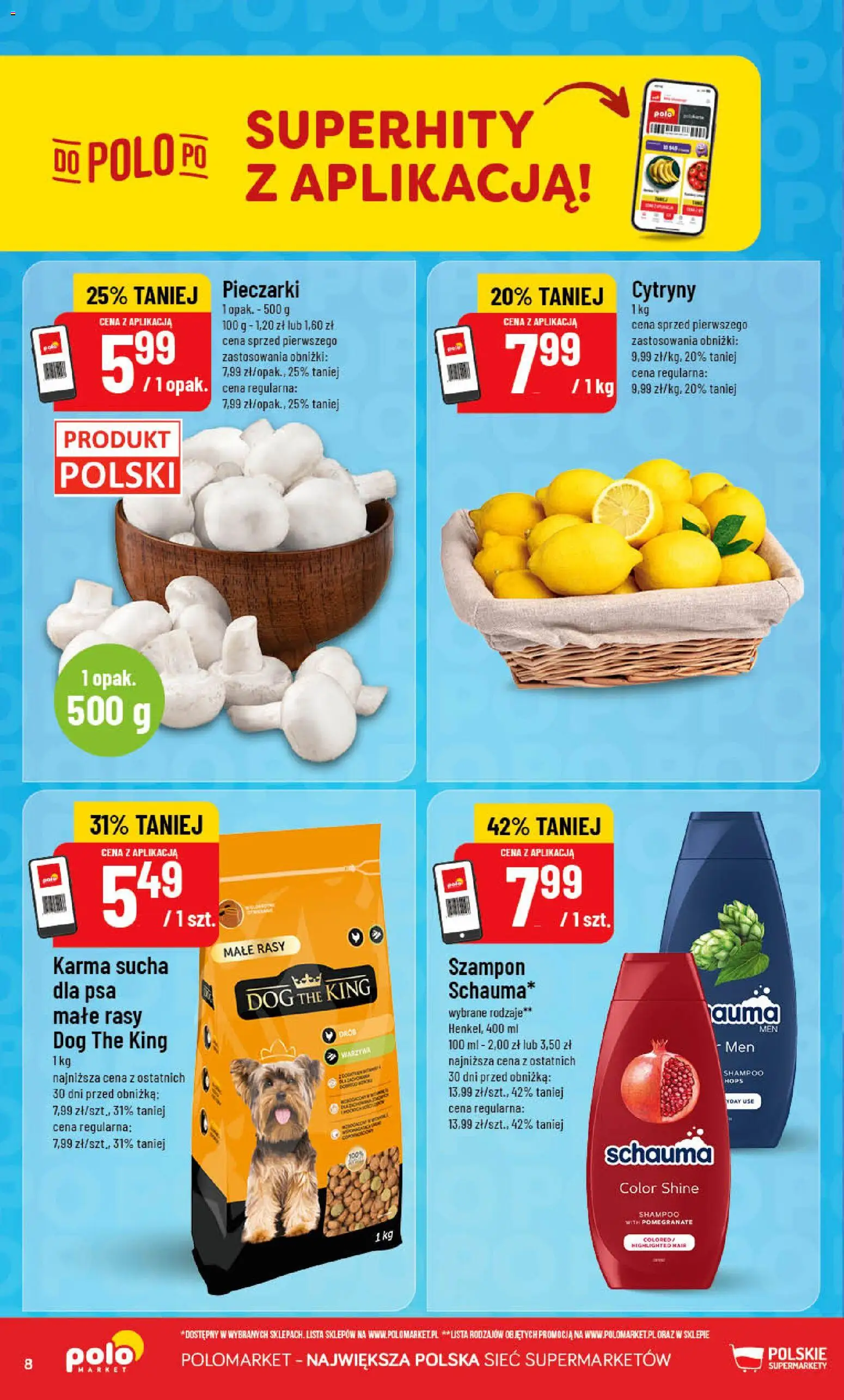 POLOmarket Gazetka od 12.11.2025 | Strona: 8 | Produkty: Pieczarki, Cytryny, Szampon, Warzywa