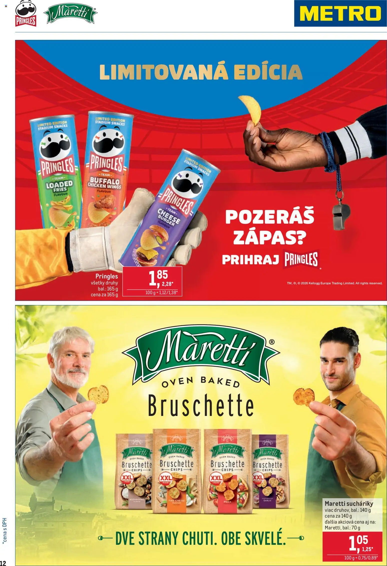 Nové Metro akcie – leták je platný od 25.03.2026 | Strana: 12 | Produkty: Pringles