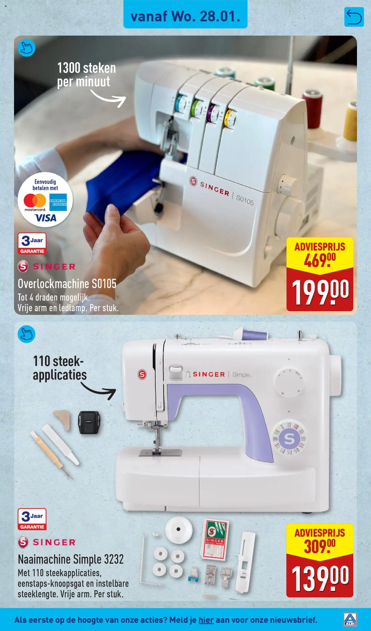 {H1} | Pagina: 35 | Producten: Naaimachine