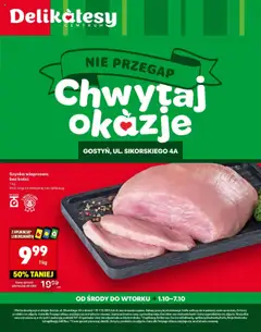 Pogląd oferty "Delikatesy Centrum Gazetka - Gostyń Otwarcie" - ważna od 01.10.2025