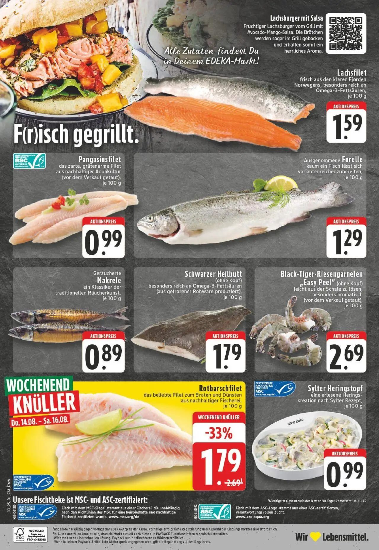 Edeka prospekt Datteln	 – gültig ab 11.08.2025 | Seite: 24 | Produkte: Grill, Fisch