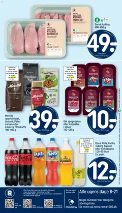 Coca-Cola, Fanta, Tuborg Squash eller Schweppes, Coca-Cola, Fanta, Tuborg Squash eller Schweppes 1.25-1.5 liter Ex. pant gyldig fra 07.03.2026 | Side: 20 | Produkter: Kaffe, Salami, Fanta, Tuborg Squash