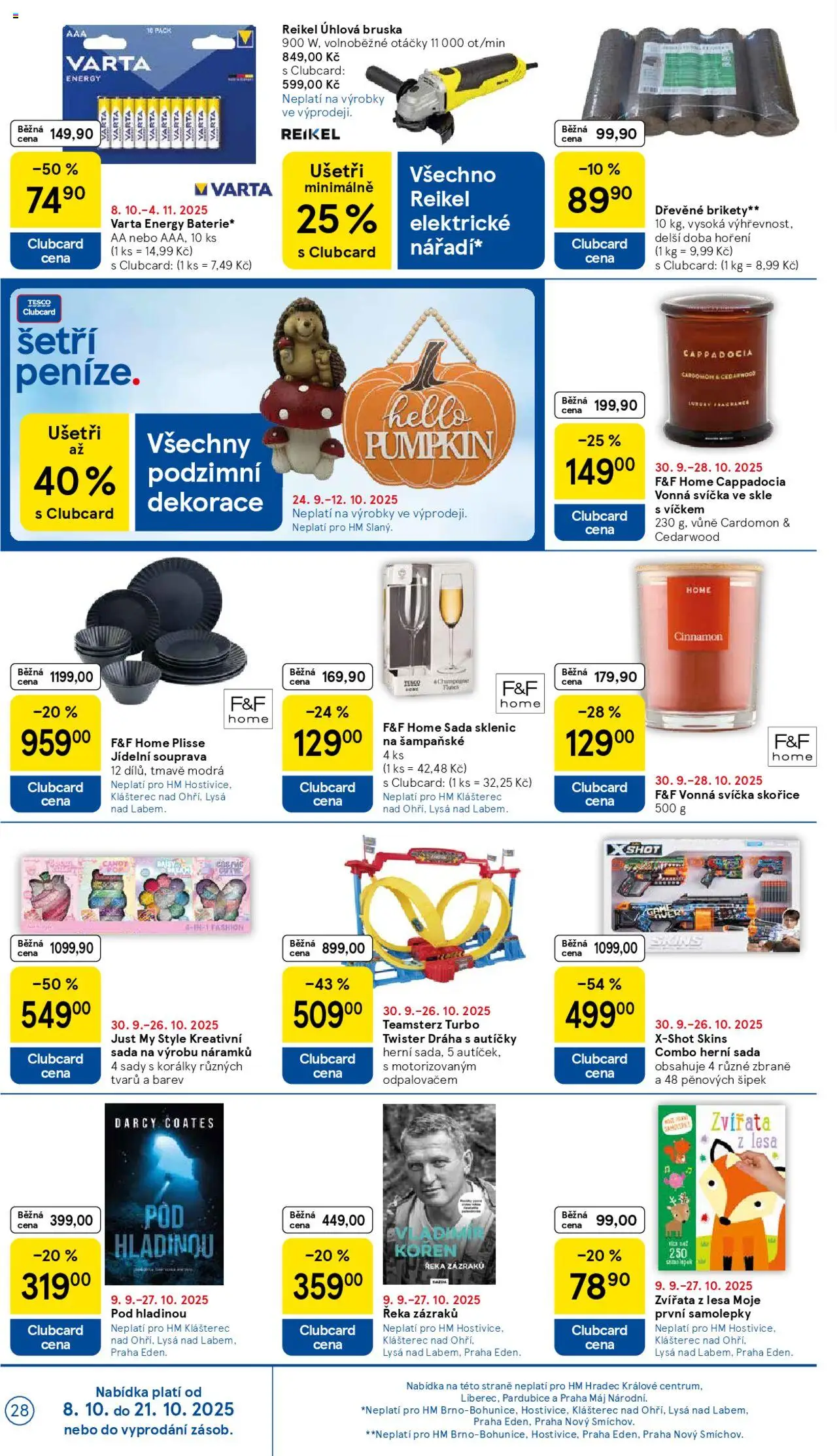 Tesco leták - Hypermarket od 08.10.2025 | Strana: 28 | Produkty: Šampaňské, Bruska, Champagne, Úhlová bruska
