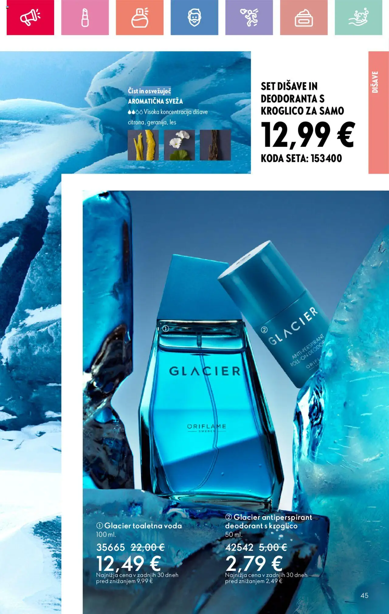 Oriflame katalog 12 │ velja od 24.08.2025 | Stran: 45 | Izdelki: Deodorant, Antiperspirant, Voda, Toaletna voda