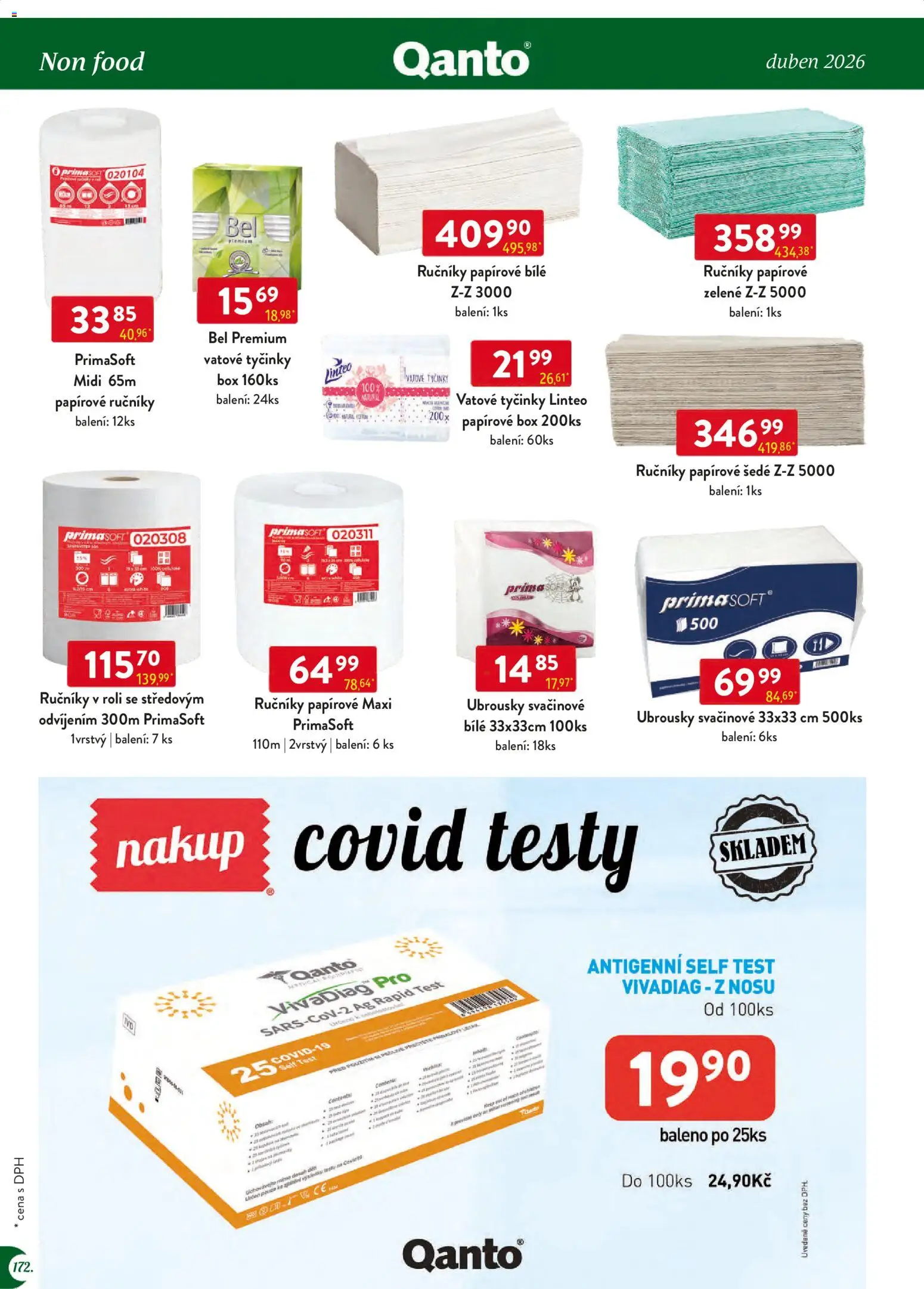 Astur & Qanto leták - Velkoobchod 04/2026 od 01.04.2026 | Strana: 172 | Produkty: Box, Test, Tyčinky, Ručníky