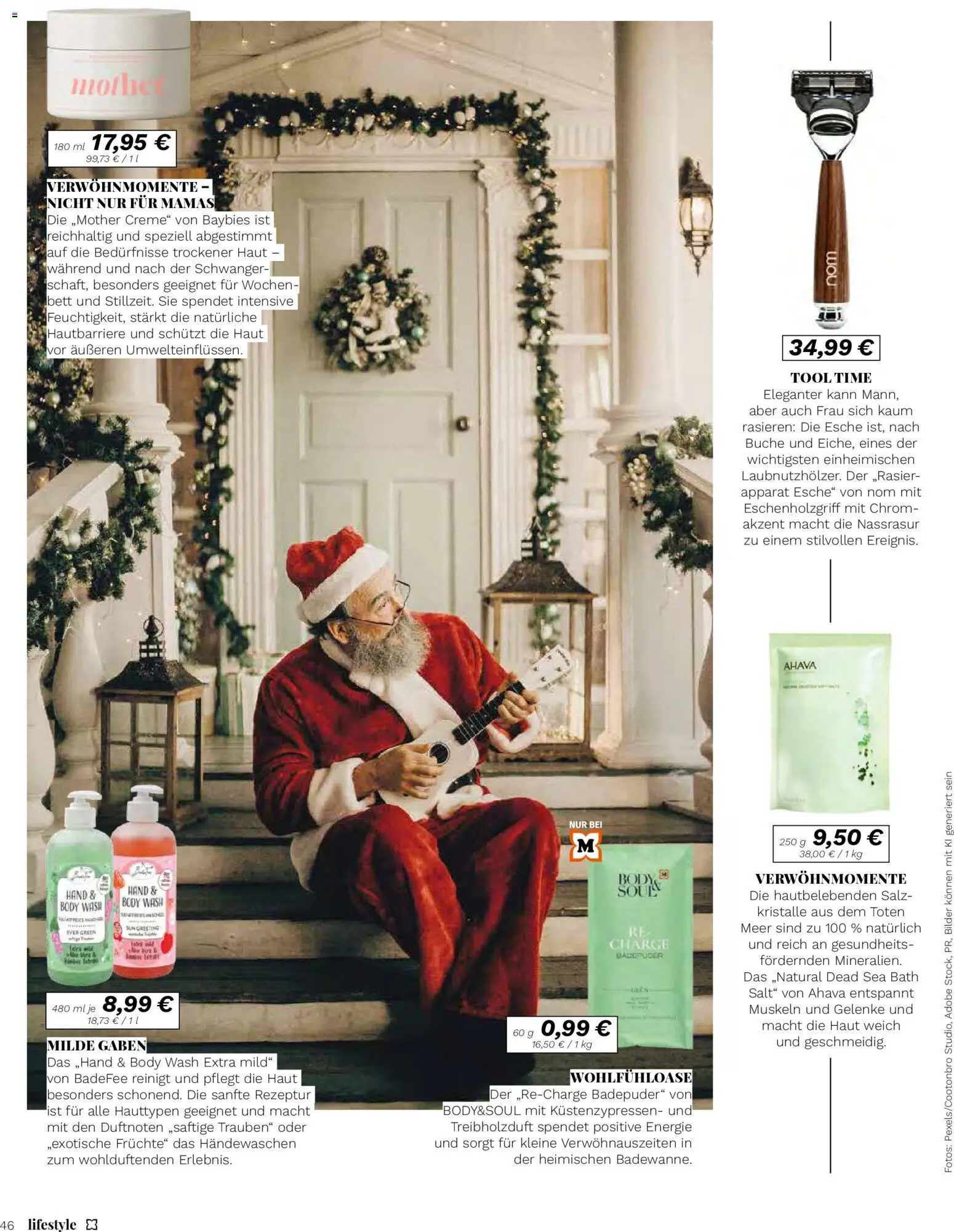 Müller Lifestyle – gültig ab 14.11.2025 | Seite: 46 | Produkte: Bett, Trauben, Creme, Salz