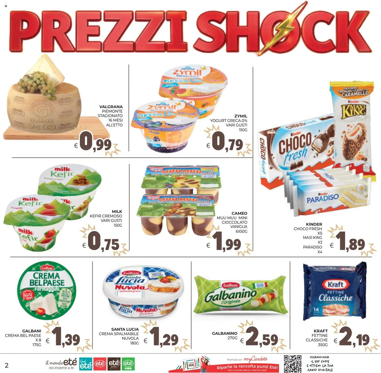 Volantino Eté del 07.04.2026 | Pagina: 2 | Prodotti: Crema, Yogurt, Cioccolato, Tè