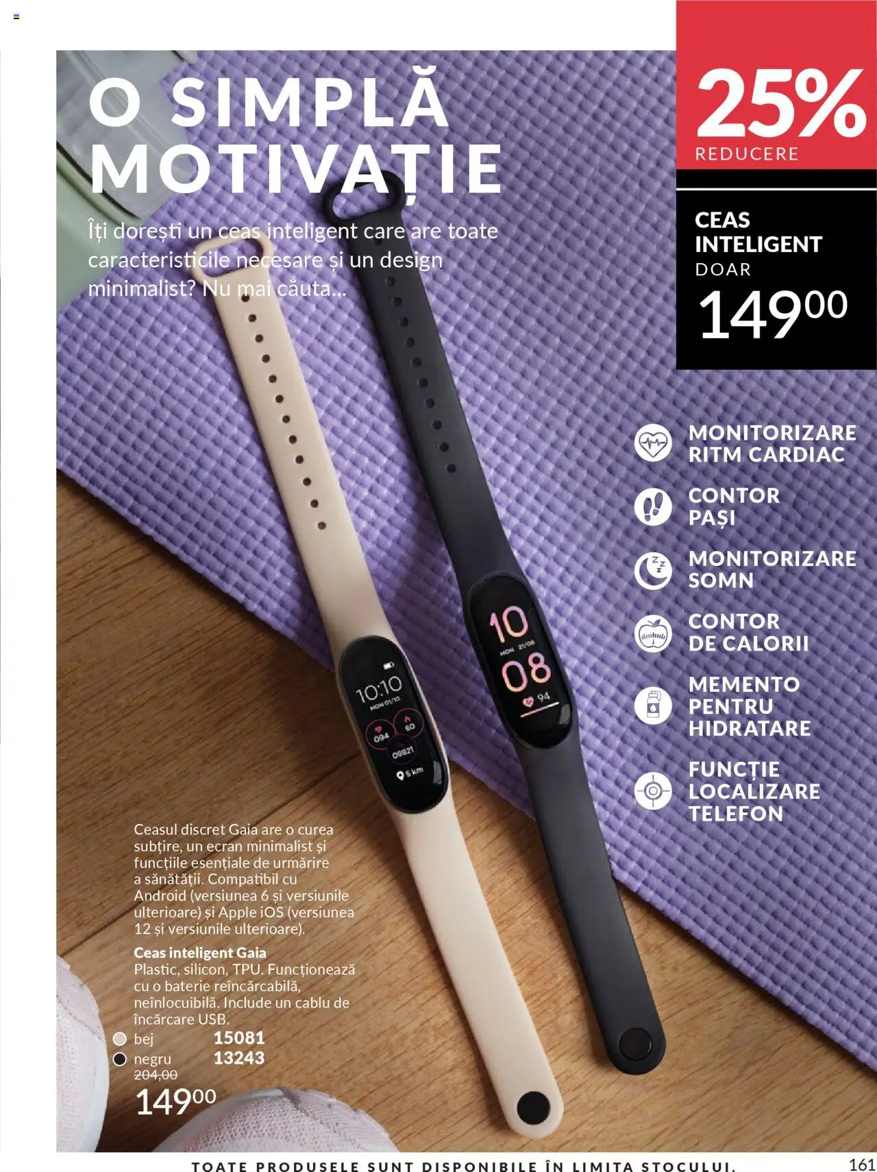 Noul catalog Avon – valabil de la 01.10.2025 | Pagină: 163 | Produse: Curea, Telefon, Ceas, Cablu