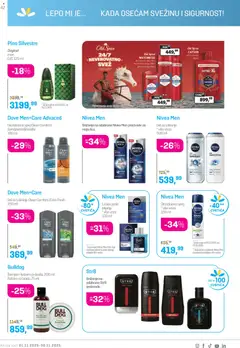 Lilly drogerie katalog - pregled Lilly drogerie kataloga - važi od 01.11.2025 | Strana: 42 | Proizvode: Nivea Men, Gel za tuširanje, Dove, Dezodorans