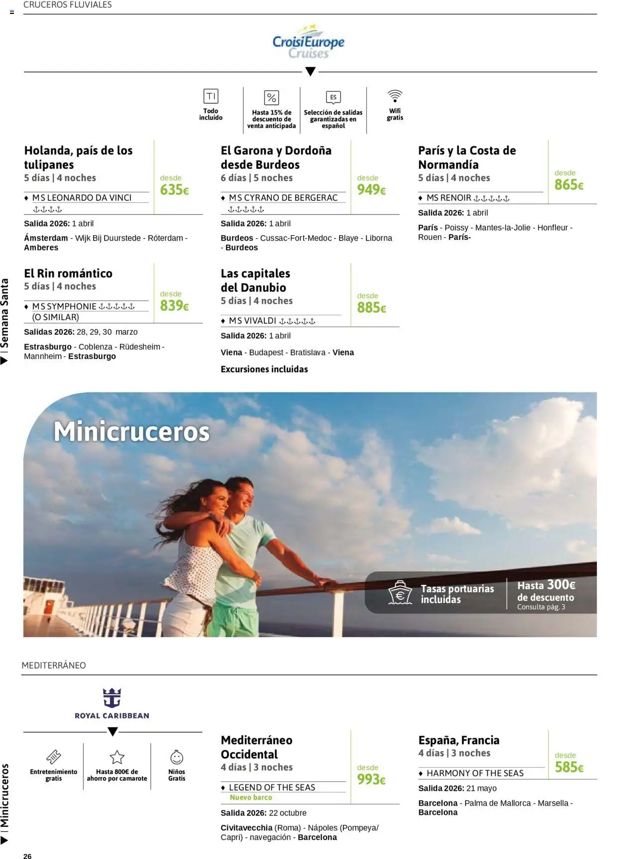Viajes El Corte Inglés - Crucero Fantástico │ válido desde el 16.09.2025 | Página: 26 | Productos: Navegación