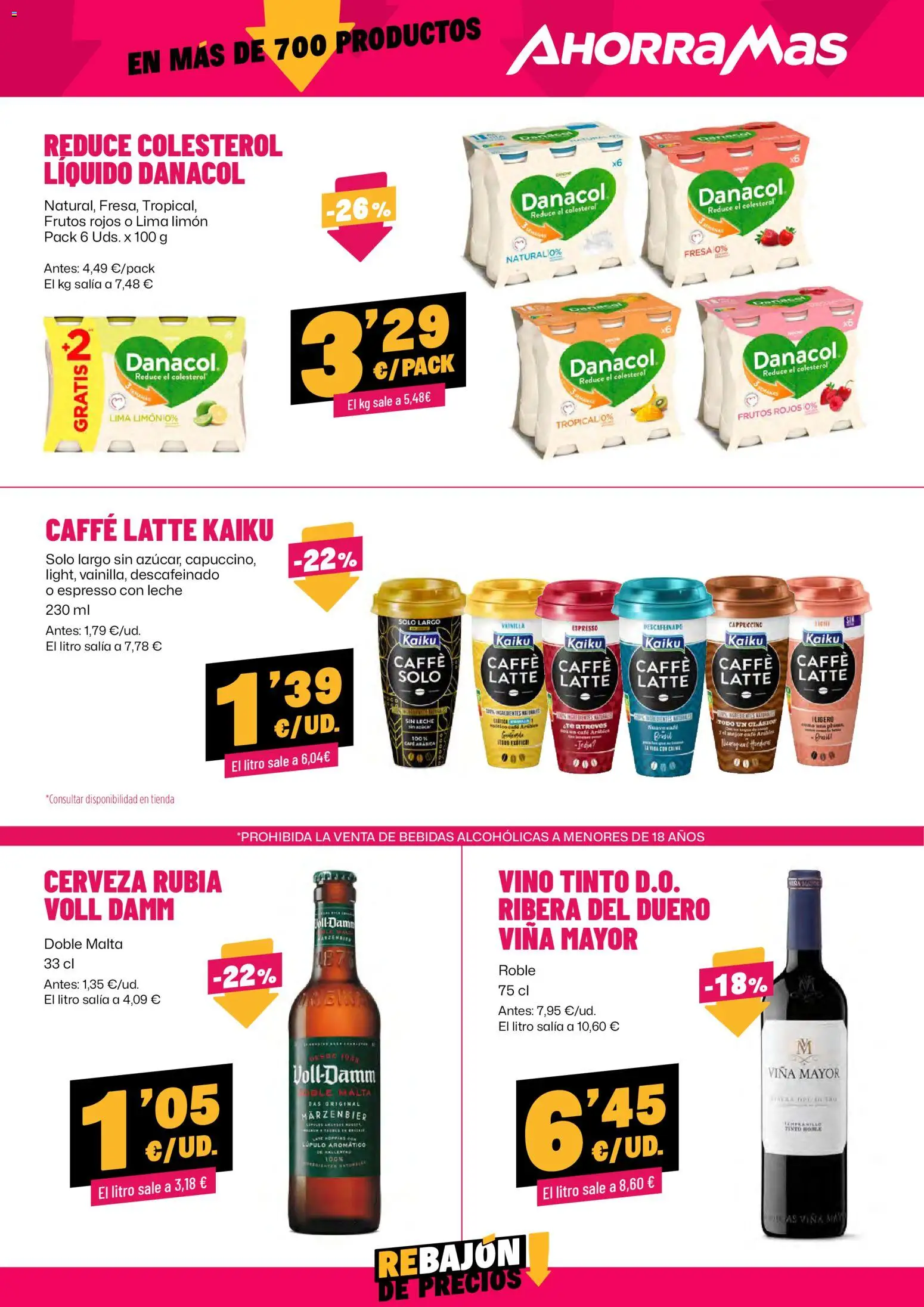 AhorraMas folleto │ válido desde el 12.02.2026 | Página: 17 | Productos: Leche, Vino, Cerveza, Crema