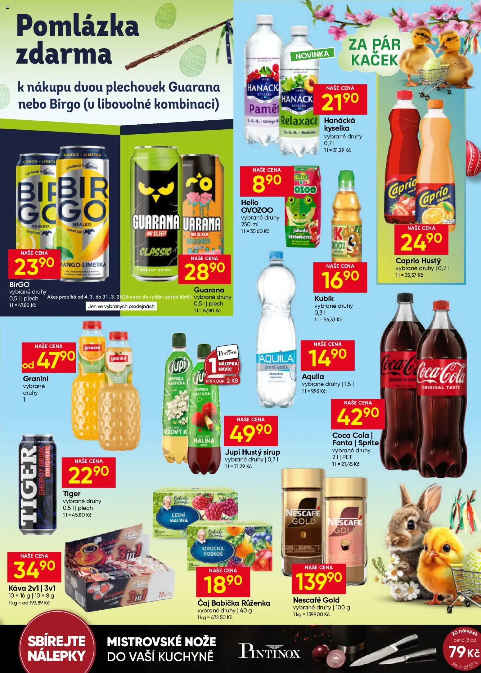 Hruška leták od 25.03.2026 | Strana: 11 | Produkty: Tiger, Fanta, Coca cola, Nescafé