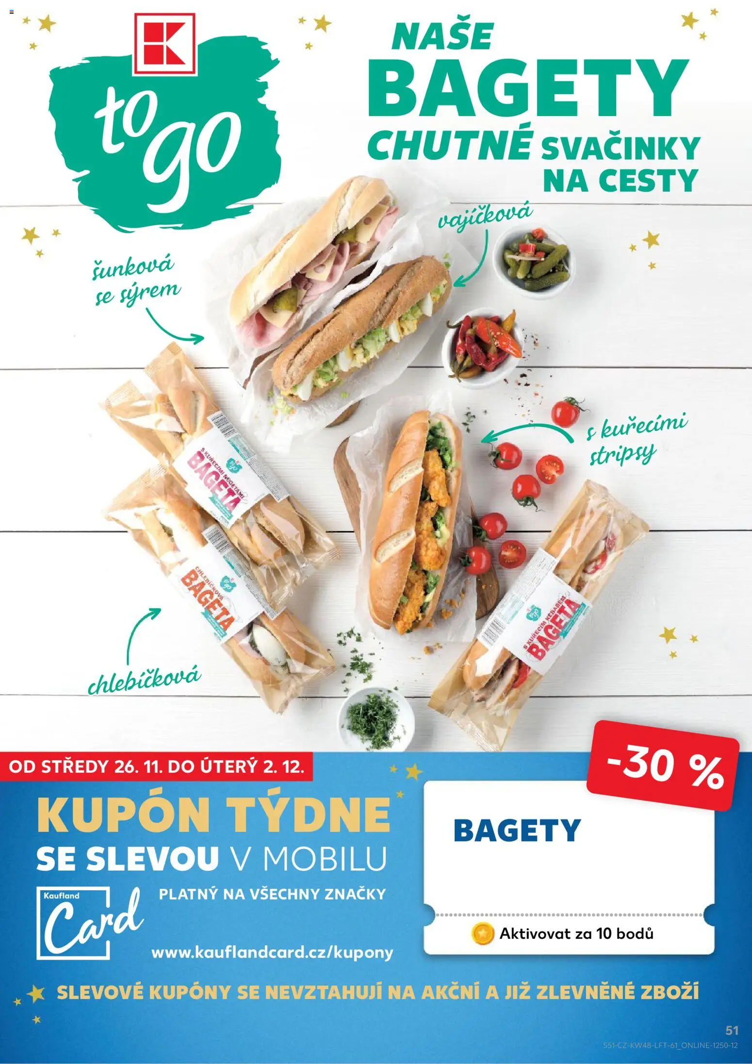 Kaufland leták - Ostrava od 26.11.2025 | Strana: 51 | Produkty: Bageta, Bagety