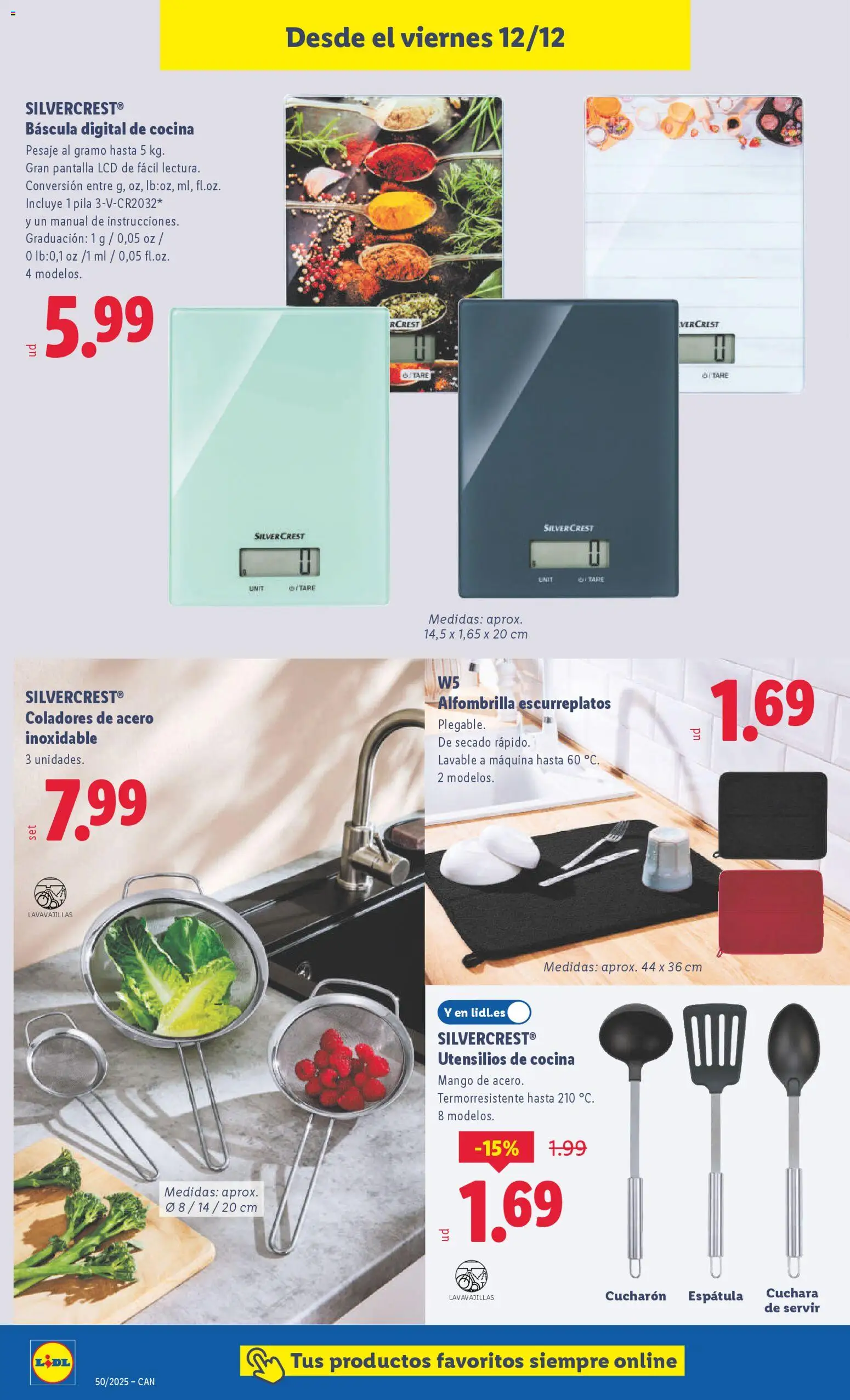 Lidl - Canarias │ válido desde el 08.12.2025 | Página: 24 | Productos: Alfombrilla, Cocina, Lavavajillas, Ρούτερ